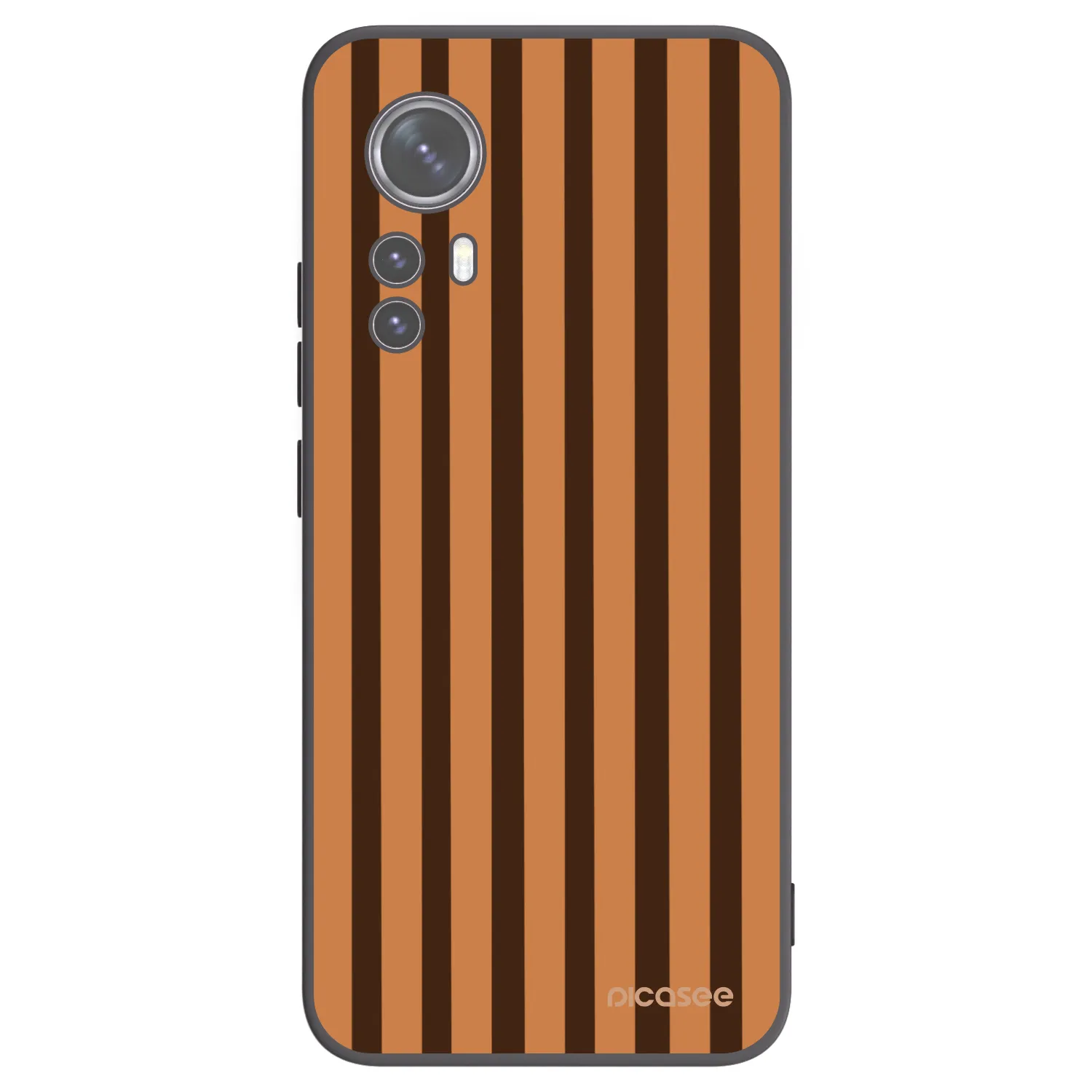 Picasee crna silikonska maskica za Xiaomi 12 - Caramel lines