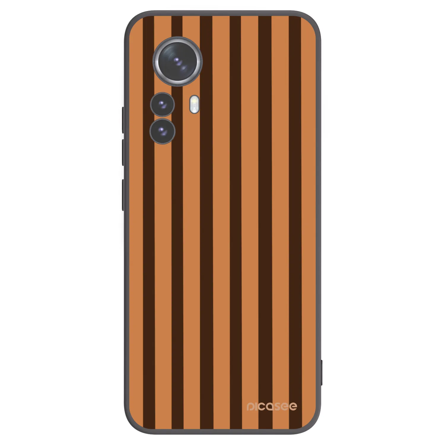 Picasee crna silikonska maskica za Xiaomi 12 Pro - Caramel lines