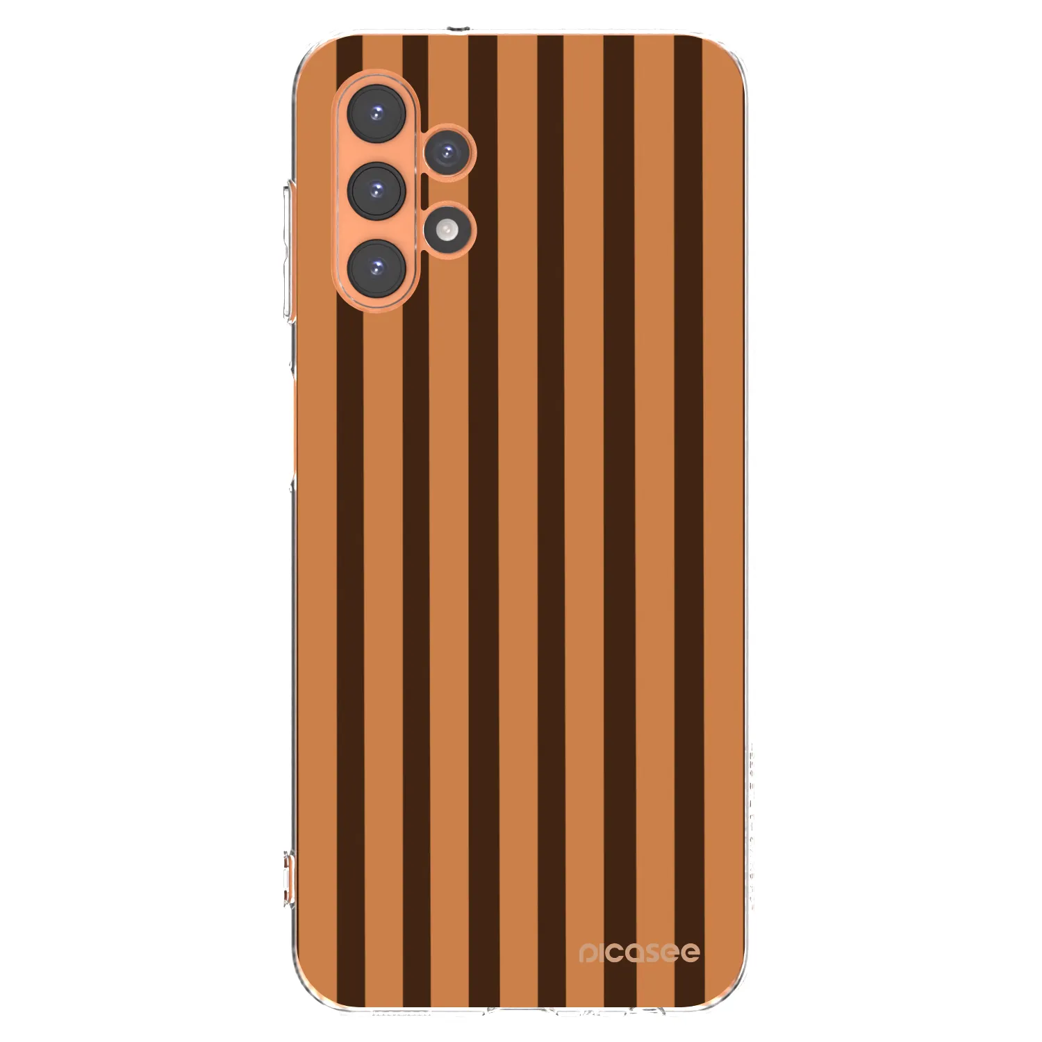Picasee silikonska prozirna maskica za Samsung Galaxy A13 4G A135 - Caramel lines