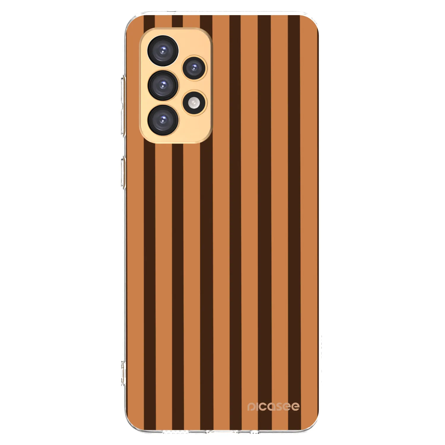 Picasee silikonska prozirna maskica za Samsung Galaxy A33 5G A336 - Caramel lines