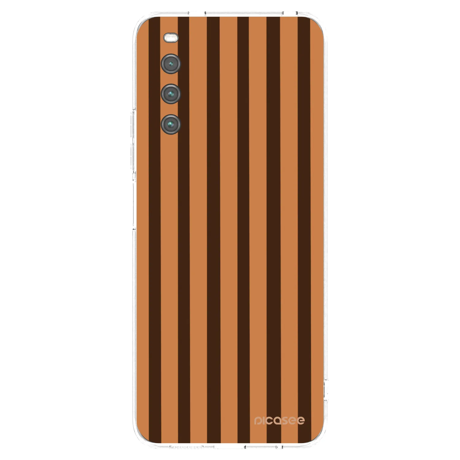 Picasee silikonska prozirna maskica za Sony Xperia 10 IV 5G - Caramel lines