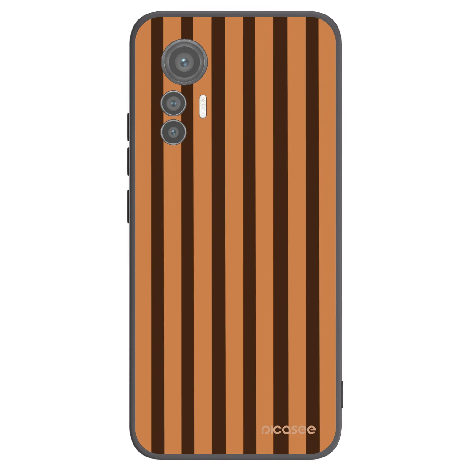 Picasee crna silikonska maskica za Xiaomi 12 Lite - Caramel lines