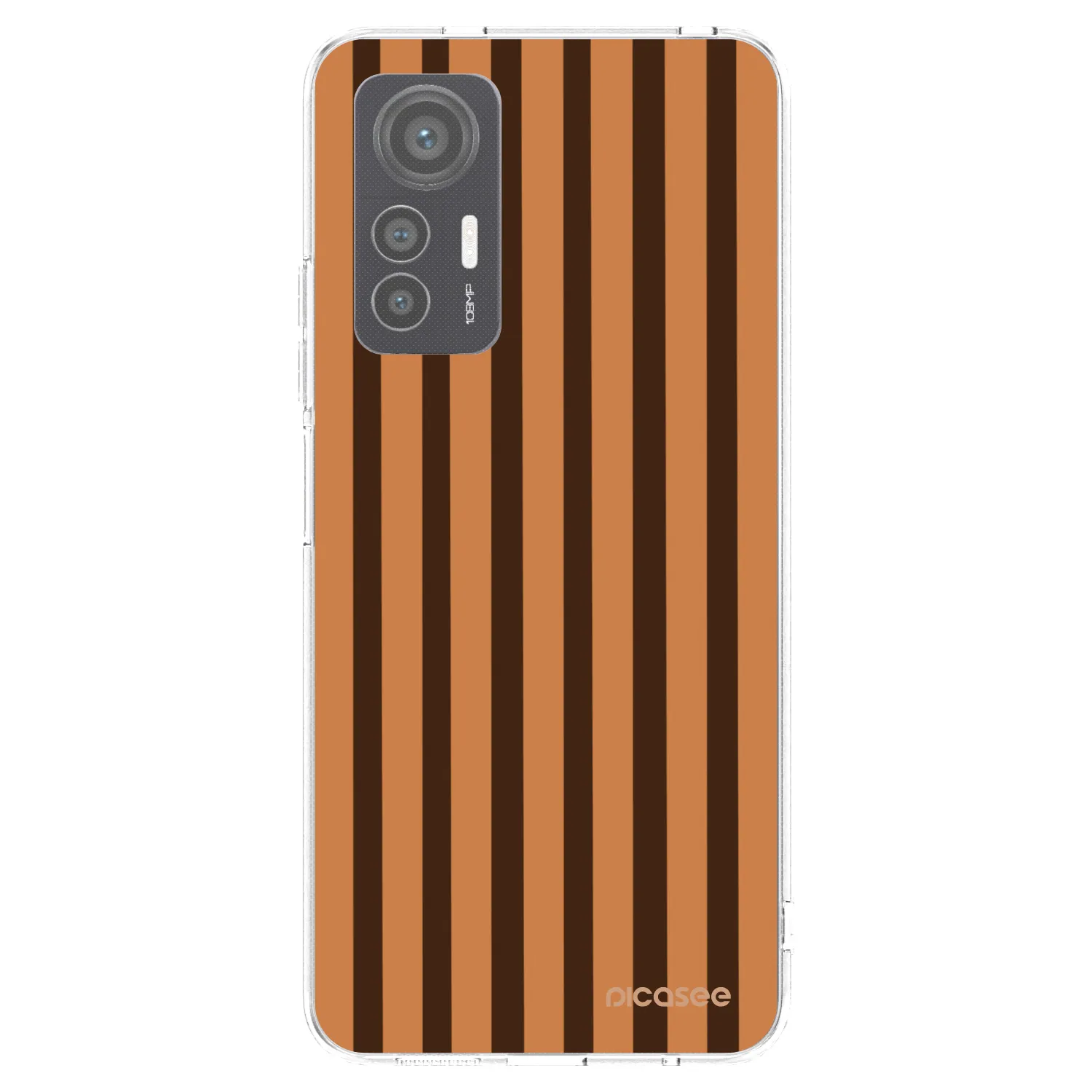Picasee silikonska prozirna maskica za Xiaomi 12 Lite - Caramel lines