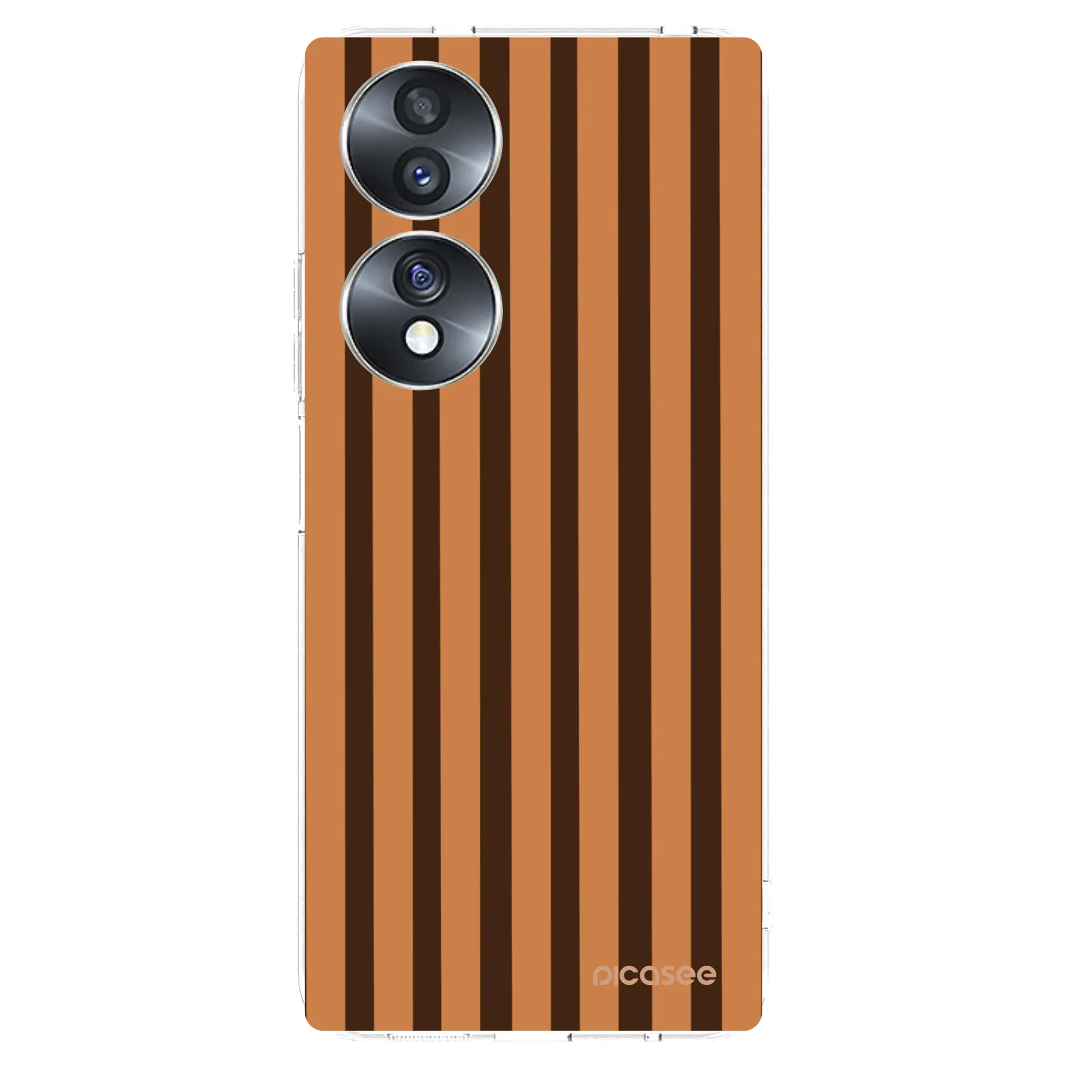 Picasee silikonska prozirna maskica za Honor 70 - Caramel lines