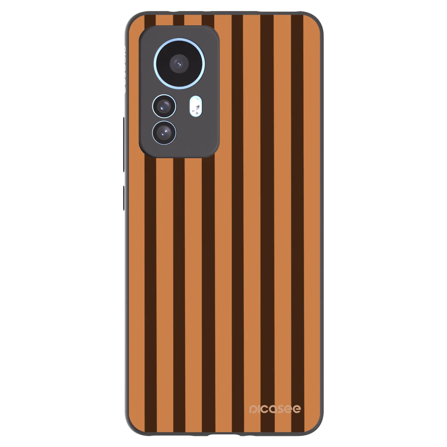 Picasee crna silikonska maskica za Xiaomi 12T - Caramel lines