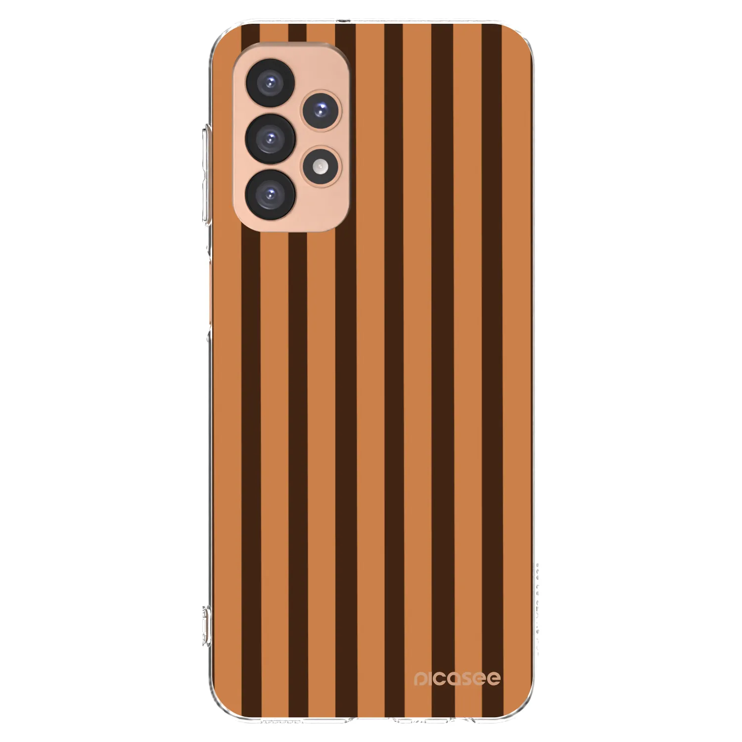 Picasee silikonska prozirna maskica za Samsung Galaxy A23 A236B 5G - Caramel lines