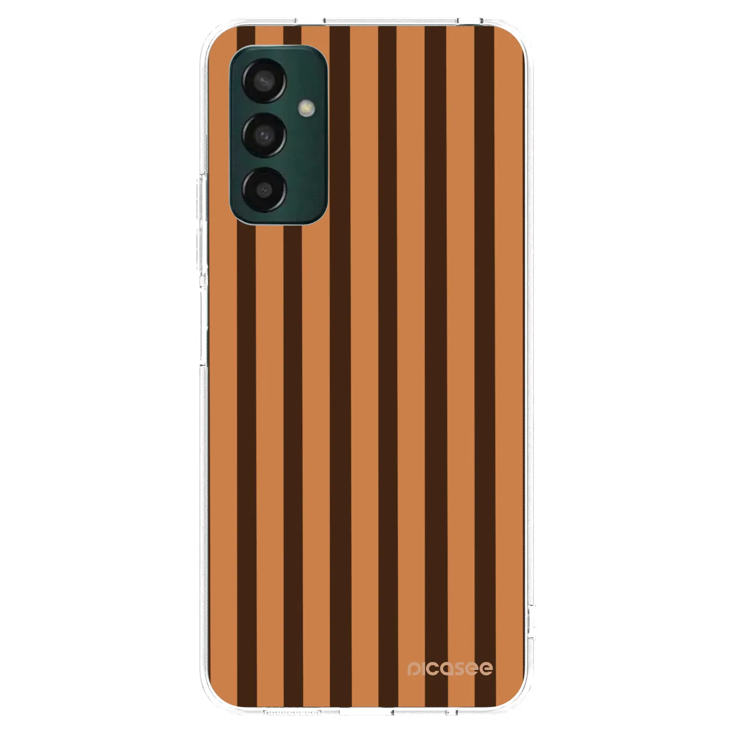 Picasee silikonska prozirna maskica za Samsung Galaxy M23 5G - Caramel lines