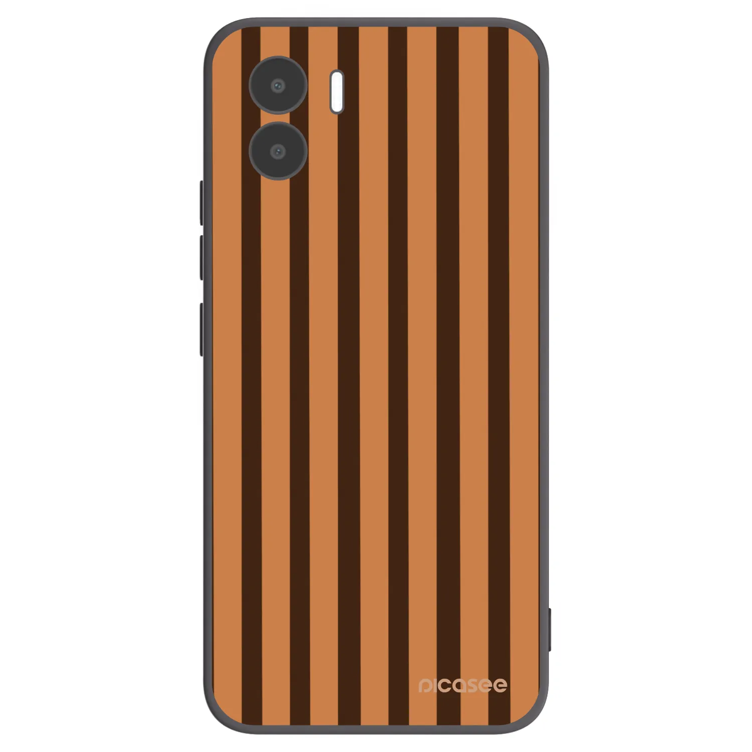 Picasee crna silikonska maskica za Xiaomi Redmi A1 - Caramel lines