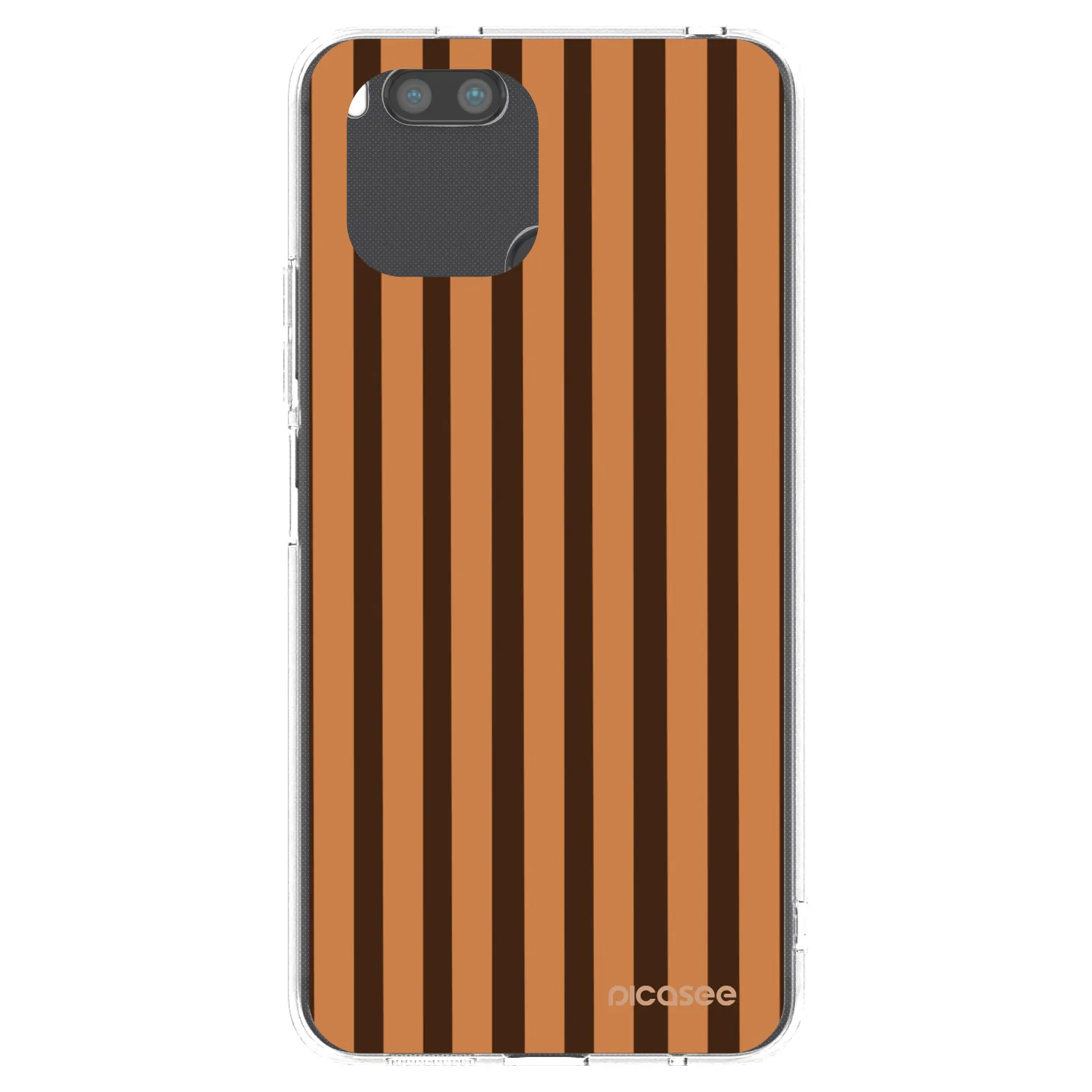 Picasee silikonska prozirna maskica za Xiaomi Redmi A1 - Caramel lines
