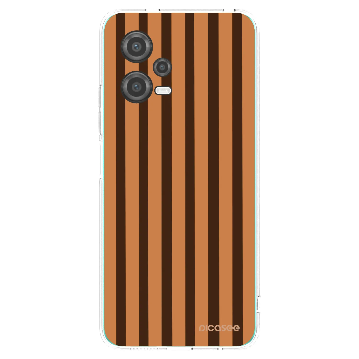 Picasee silikonska prozirna maskica za Xiaomi Poco X5 - Caramel lines