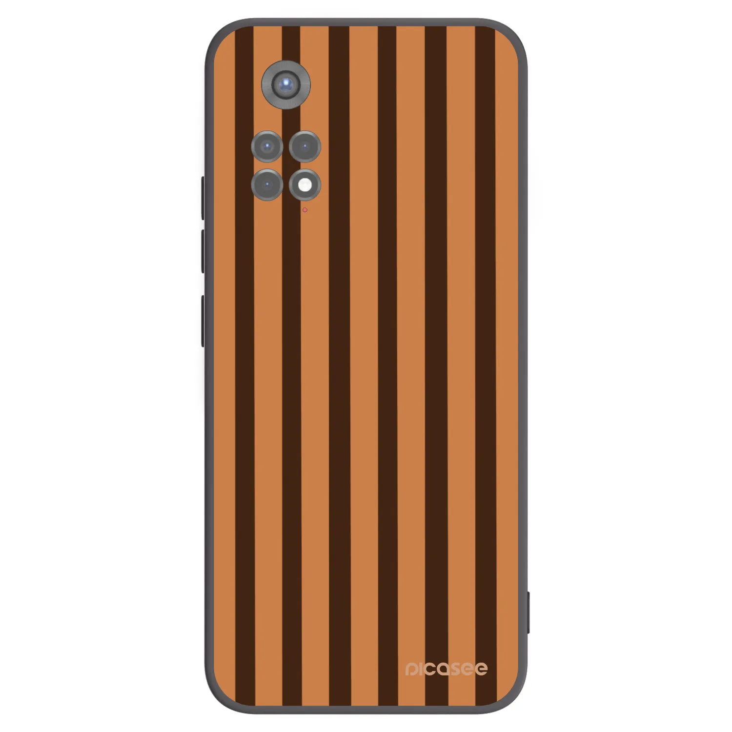 Picasee crna silikonska maskica za Xiaomi Redmi Note 11S 5G - Caramel lines