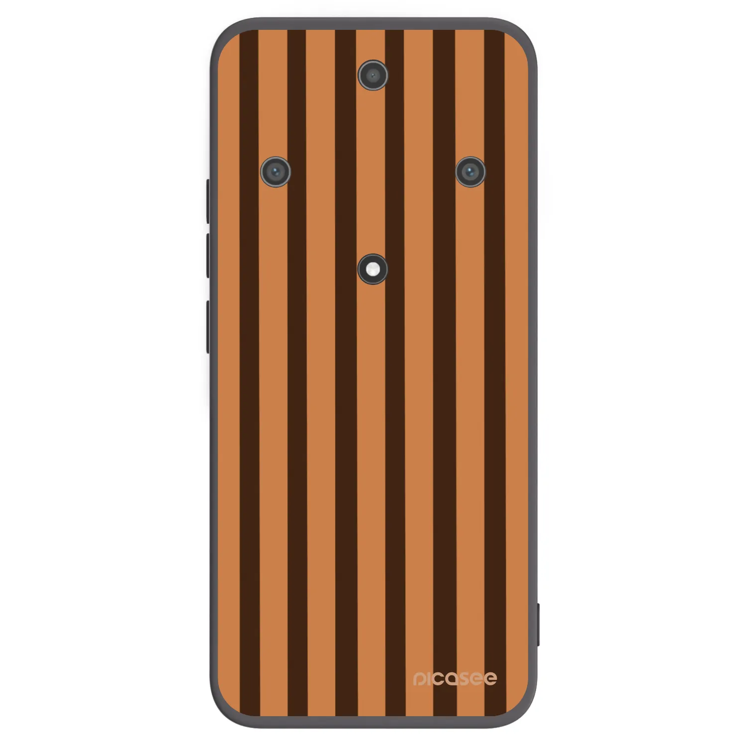 Picasee crna silikonska maskica za Honor Magic5 Lite 5G - Caramel lines