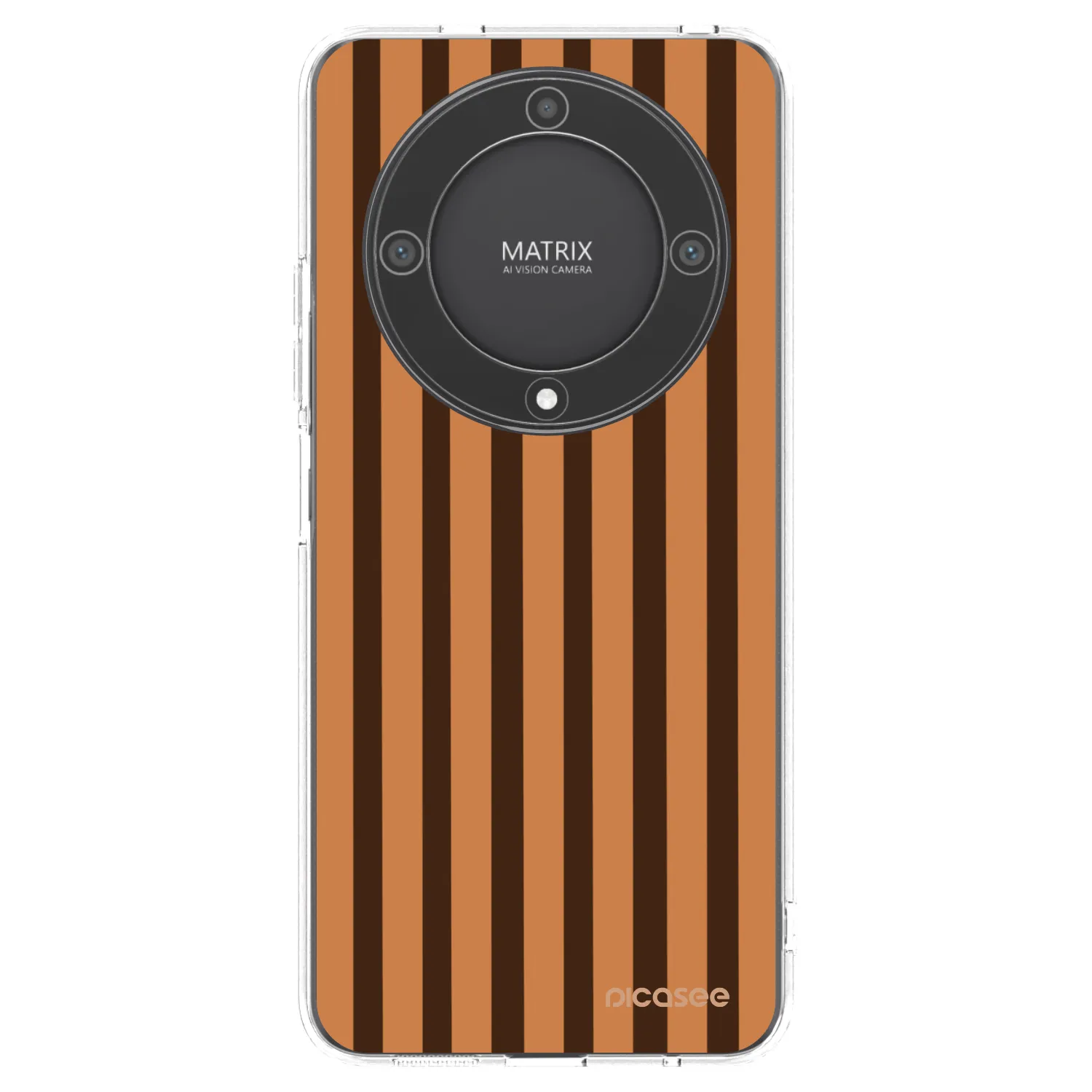 Picasee silikonska prozirna maskica za Honor Magic5 Lite 5G - Caramel lines