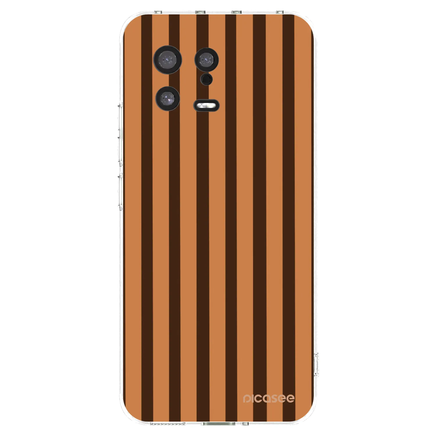 Picasee silikonska prozirna maskica za Xiaomi 13 - Caramel lines