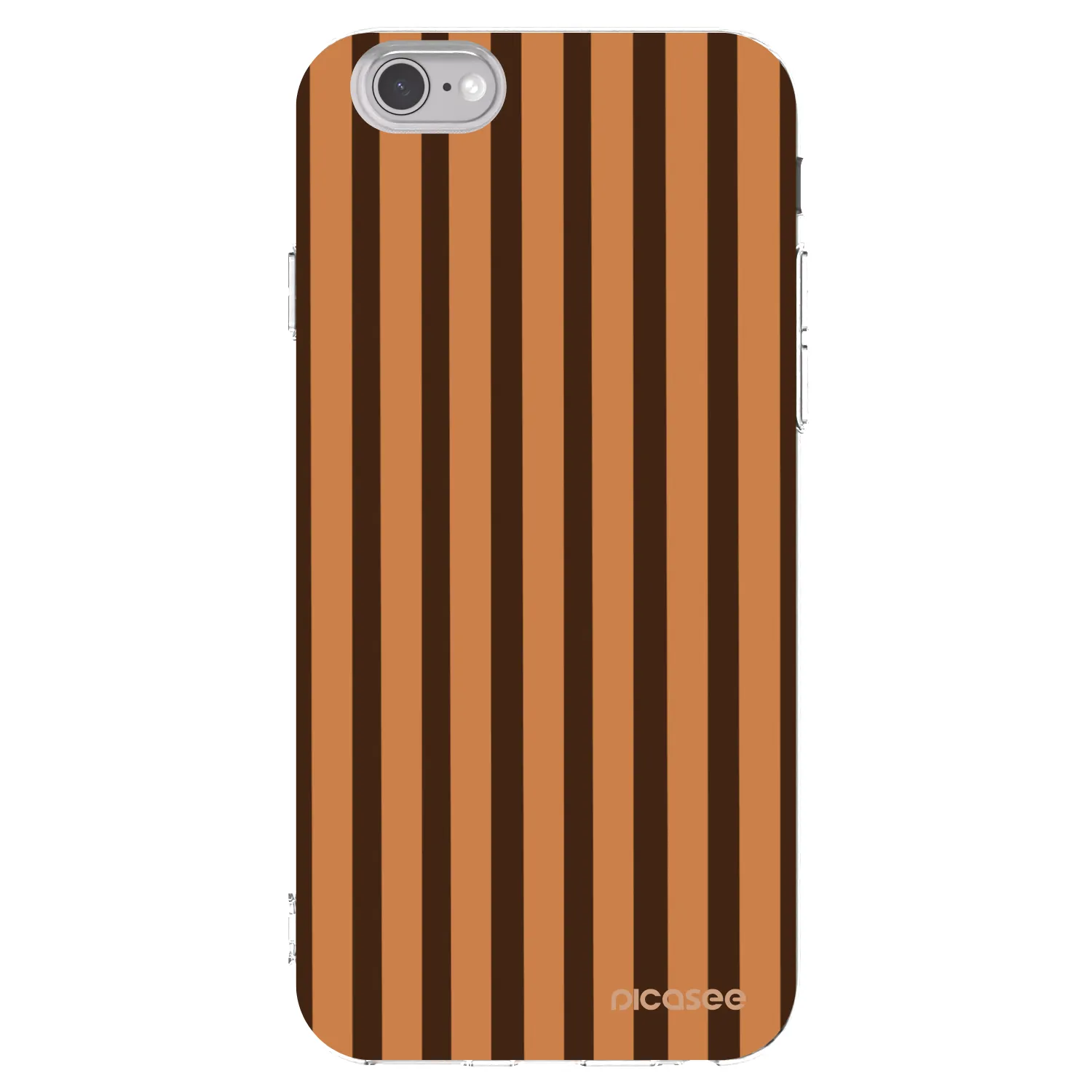Picasee silikonska prozirna maskica za Apple iPhone 6/6S - Caramel lines