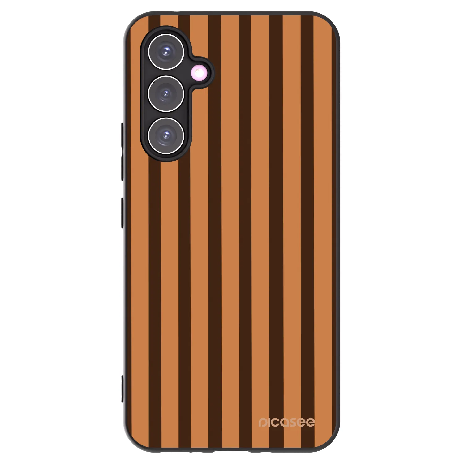 Picasee crna silikonska maskica za Samsung Galaxy A54 5G A546B - Caramel lines