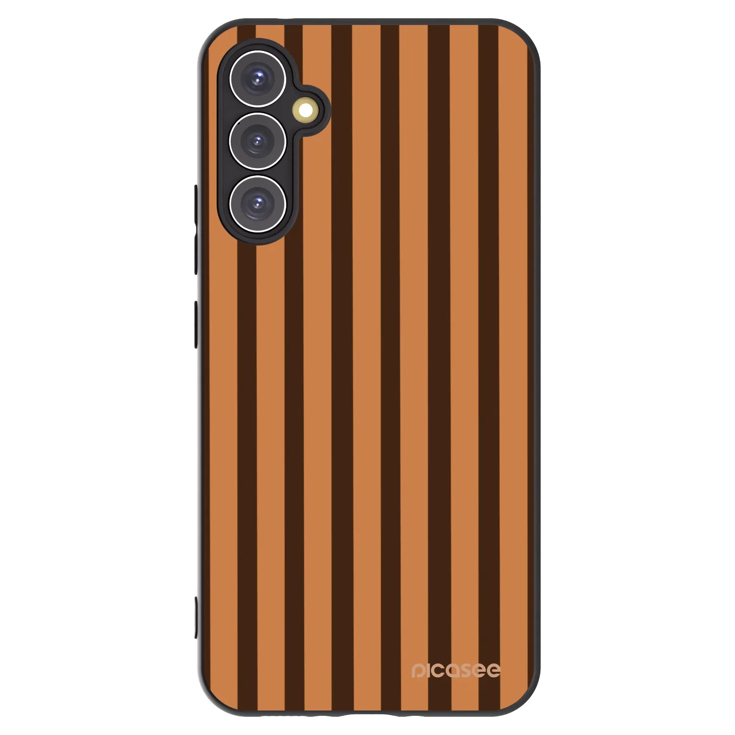 Picasee crna silikonska maskica za Samsung Galaxy A34 5G A346B - Caramel lines