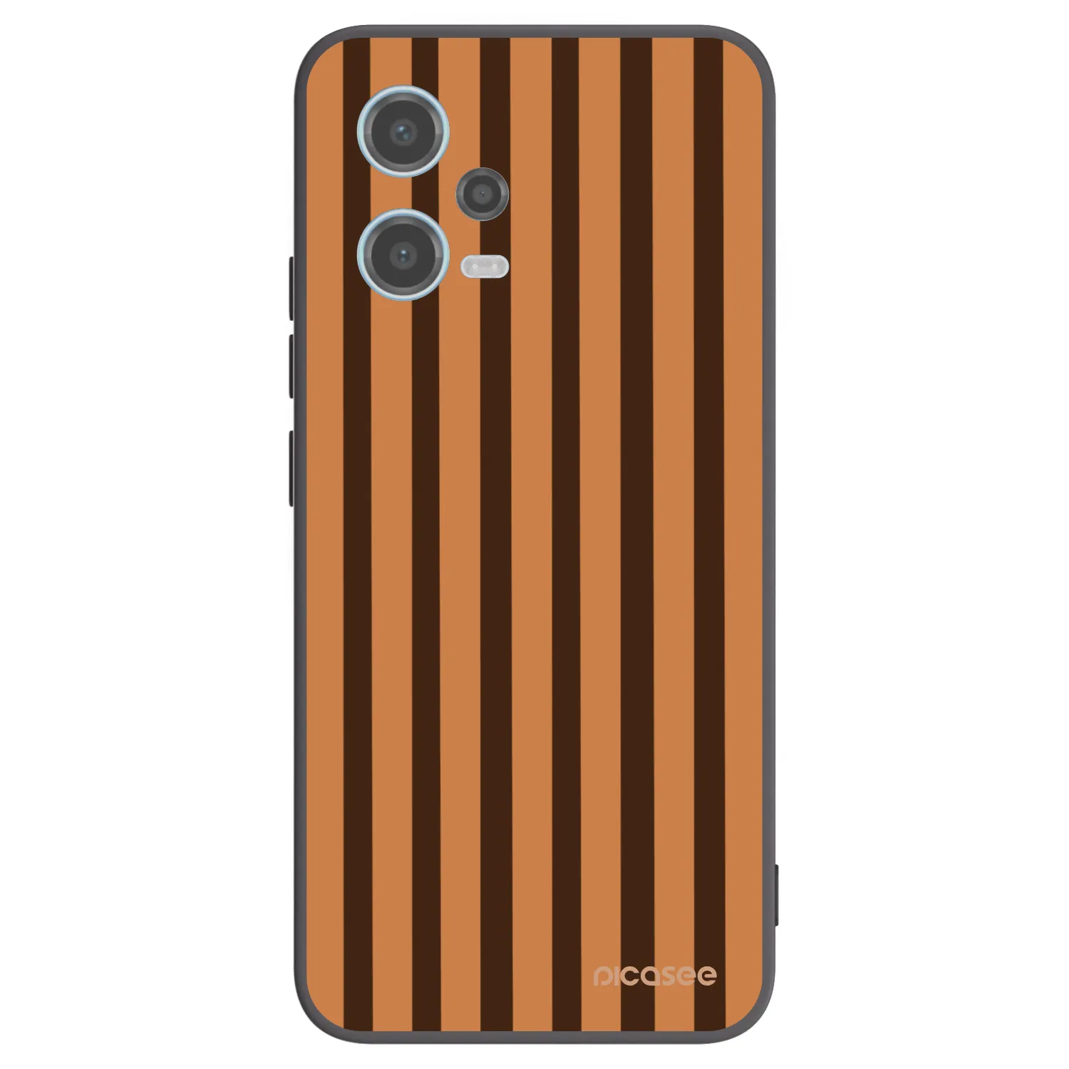 Picasee crna silikonska maskica za Xiaomi Redmi Note 12 5G - Caramel lines