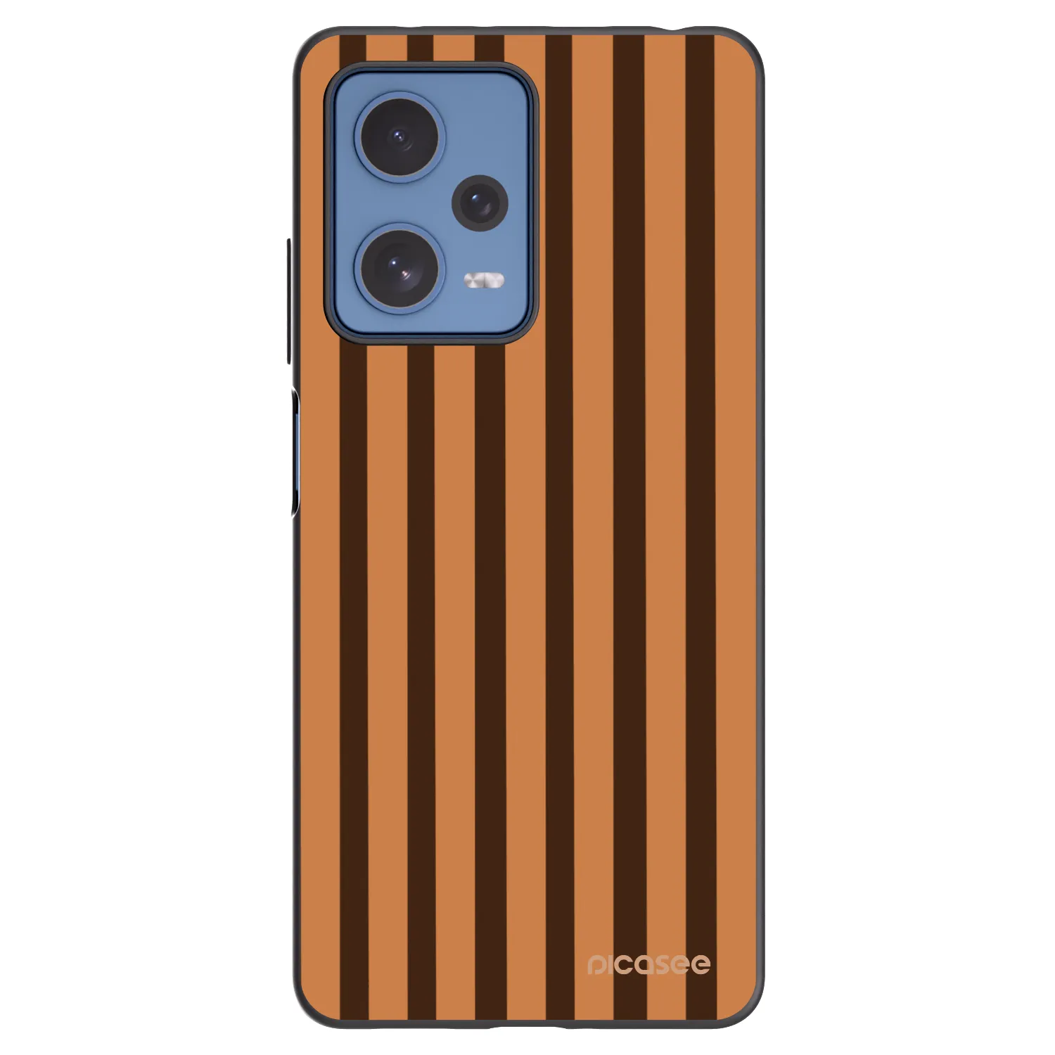 Picasee crna silikonska maskica za Xiaomi Redmi Note 12 Pro 5G - Caramel lines