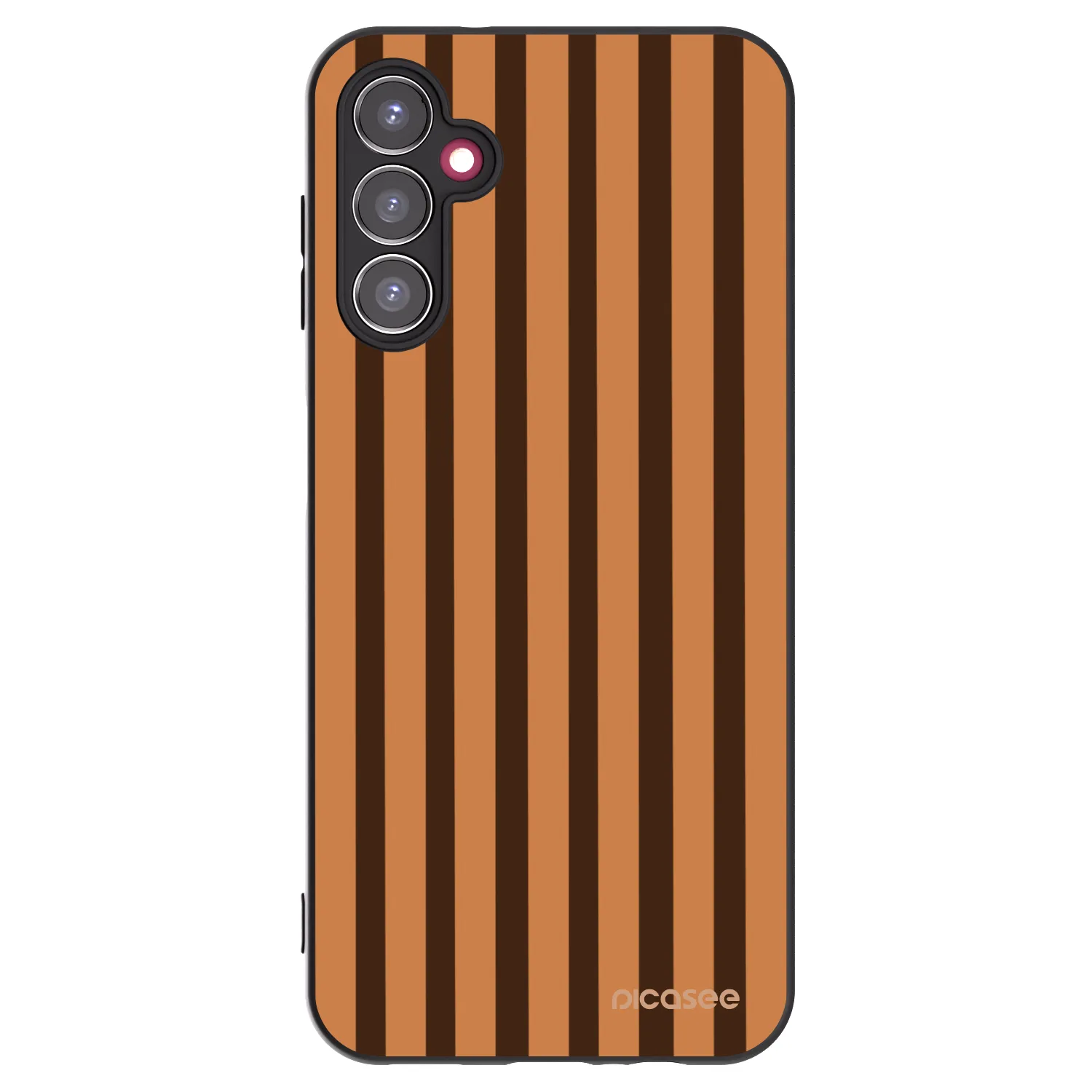 Picasee crna silikonska maskica za Samsung Galaxy A14 4G A145R - Caramel lines