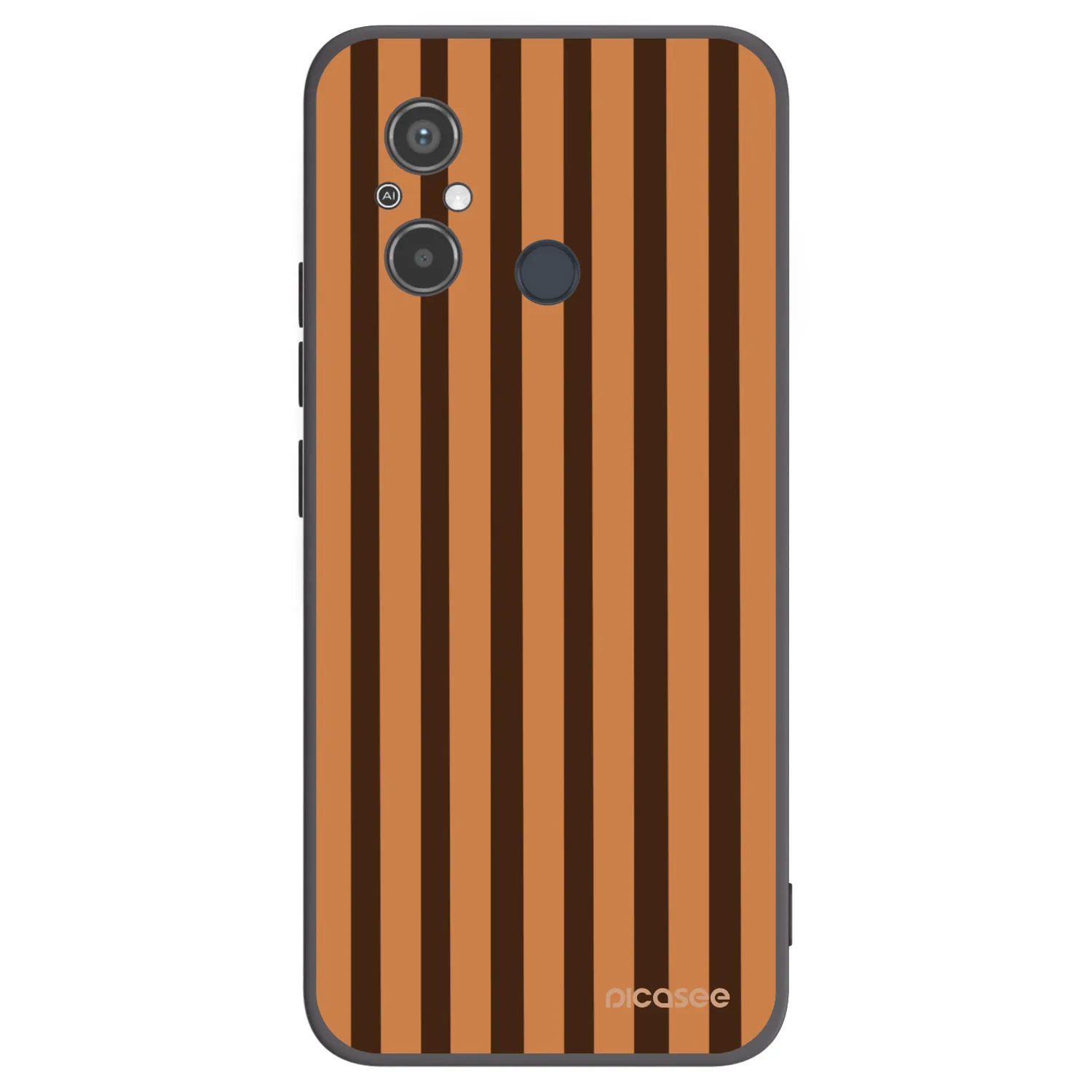 Picasee crna silikonska maskica za Xiaomi Redmi 12C - Caramel lines
