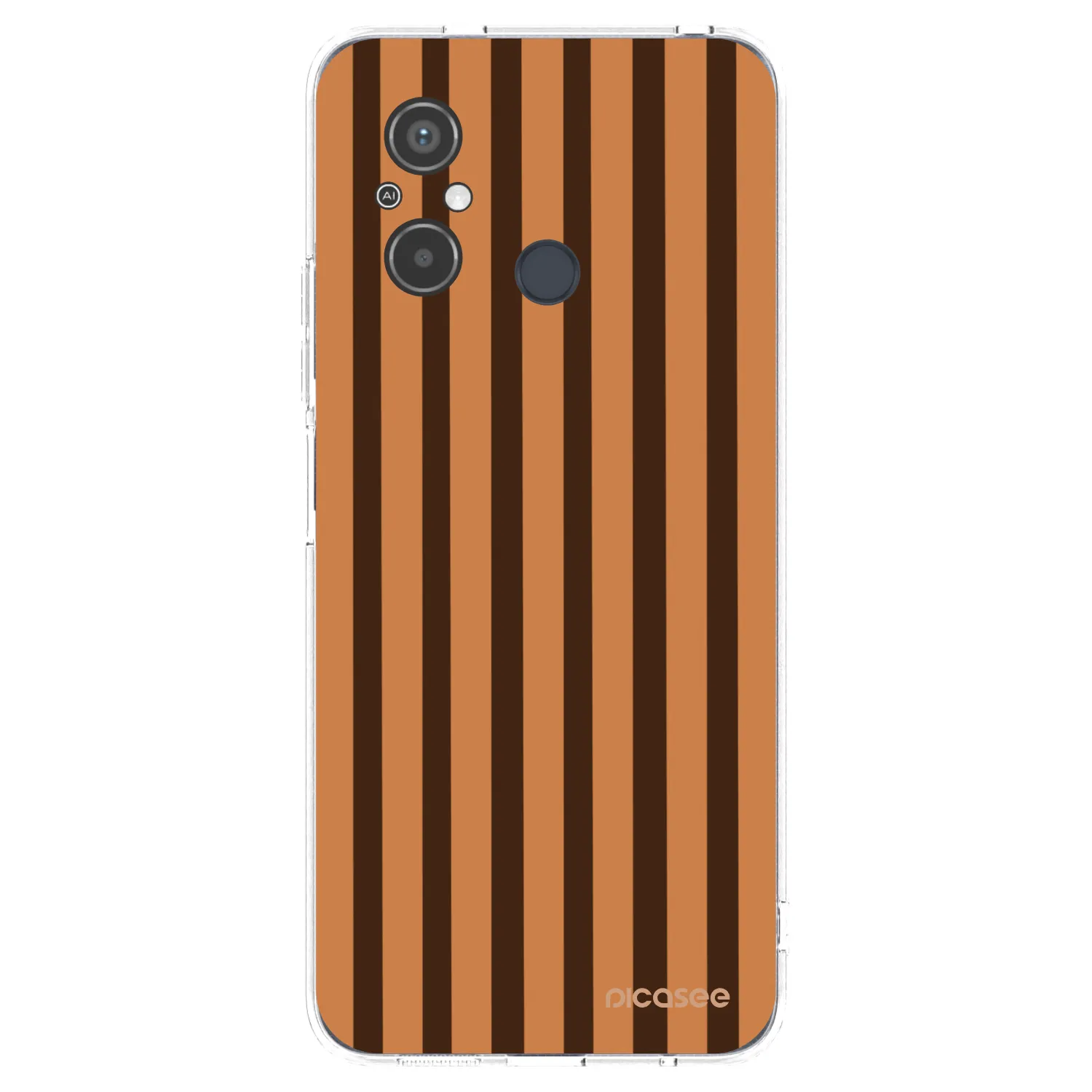 Picasee silikonska prozirna maskica za Xiaomi Redmi 12C - Caramel lines