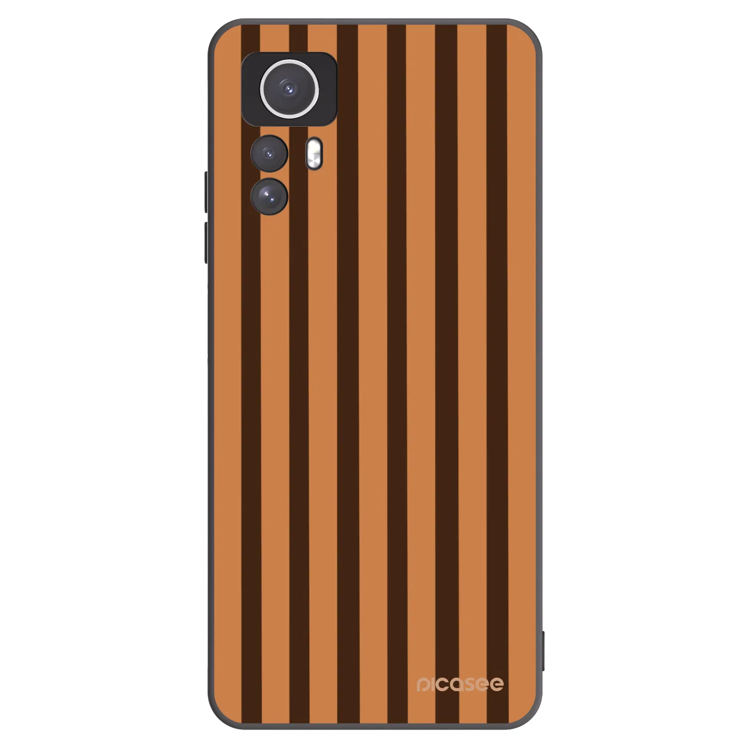 Picasee crna silikonska maskica za Xiaomi Redmi Note 12S - Caramel lines