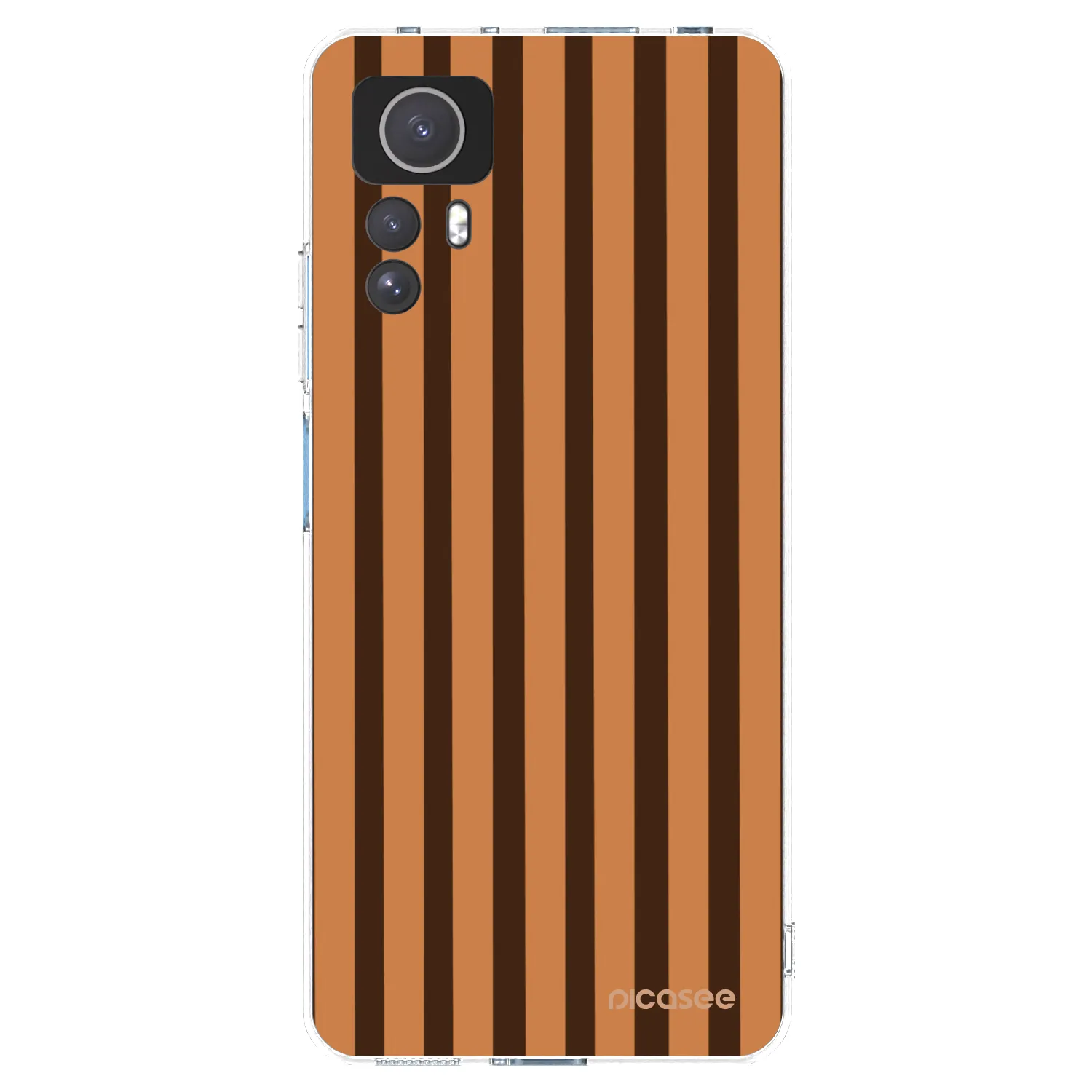 Picasee silikonska prozirna maskica za Xiaomi Redmi Note 12S - Caramel lines