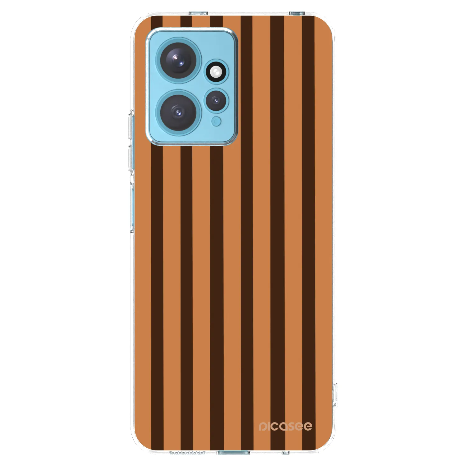 Picasee silikonska prozirna maskica za Xiaomi Redmi Note 12 4G - Caramel lines