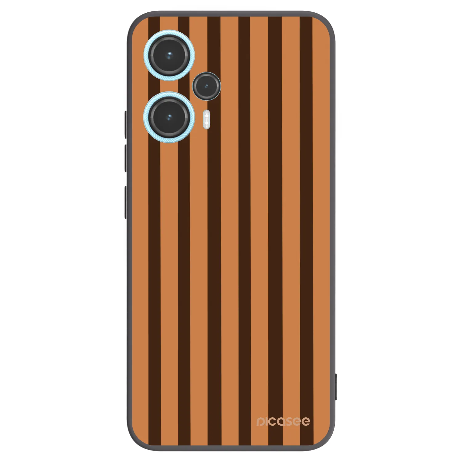Picasee crna silikonska maskica za Xiaomi Poco F5 - Caramel lines