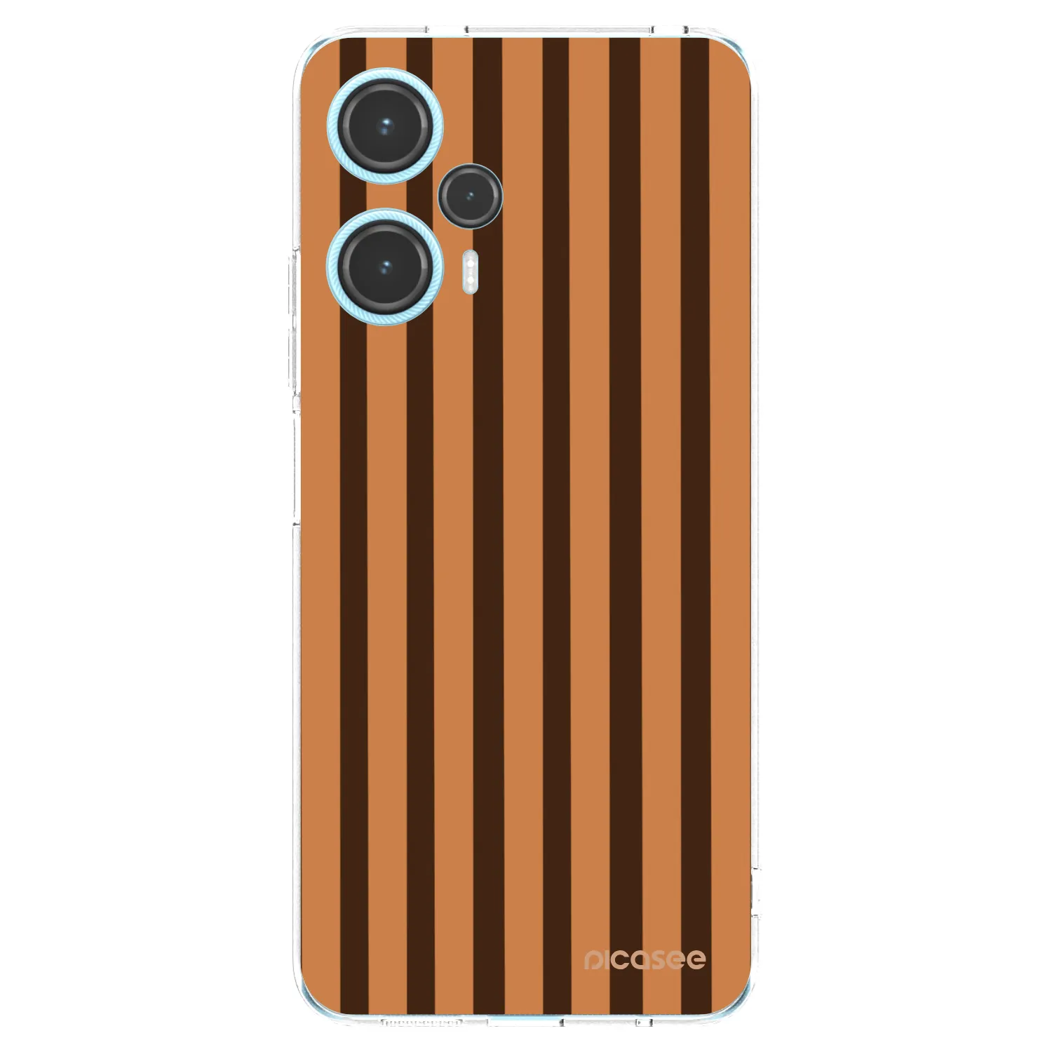 Picasee silikonska prozirna maskica za Xiaomi Poco F5 - Caramel lines