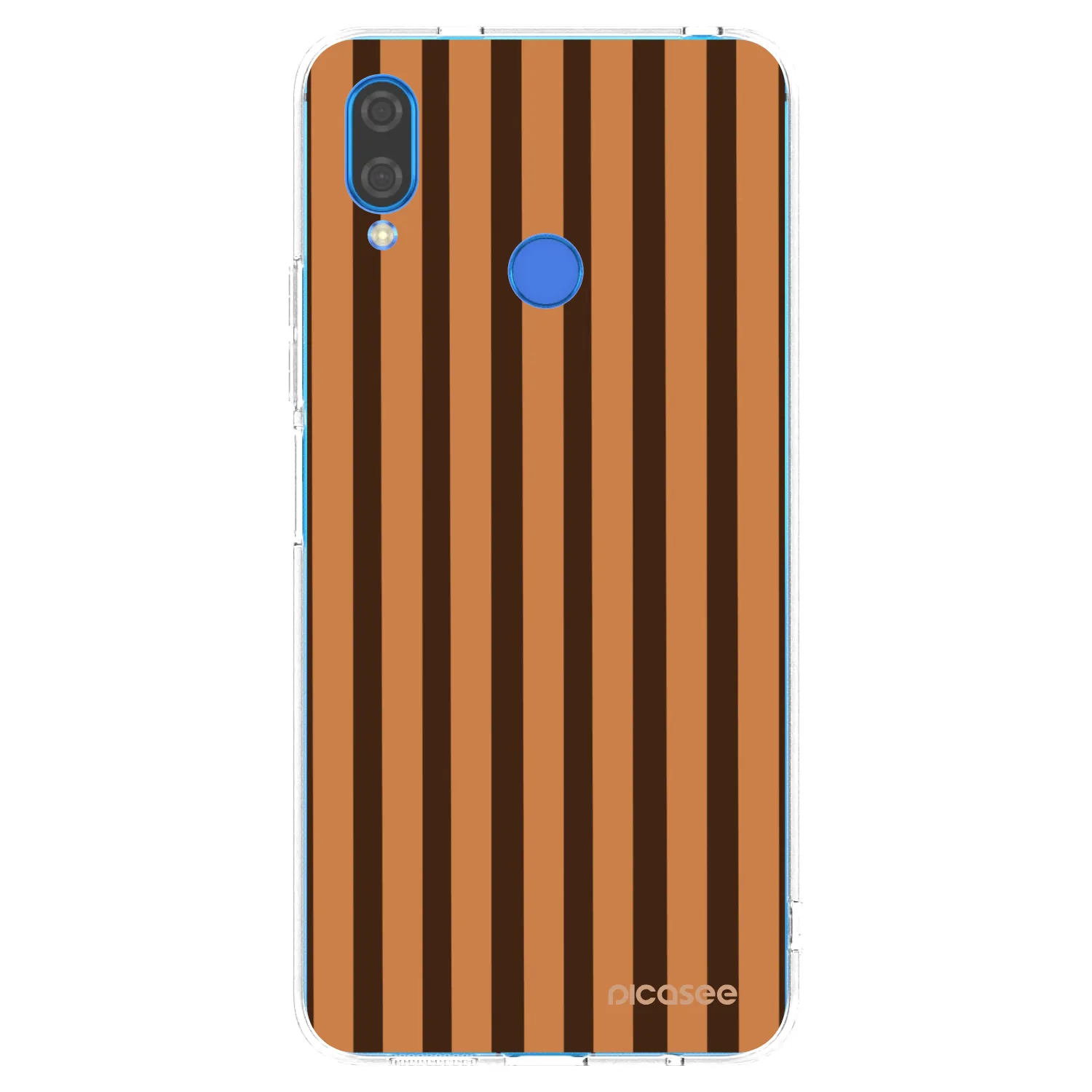 Picasee silikonska prozirna maskica za Huawei Nova 3 - Caramel lines
