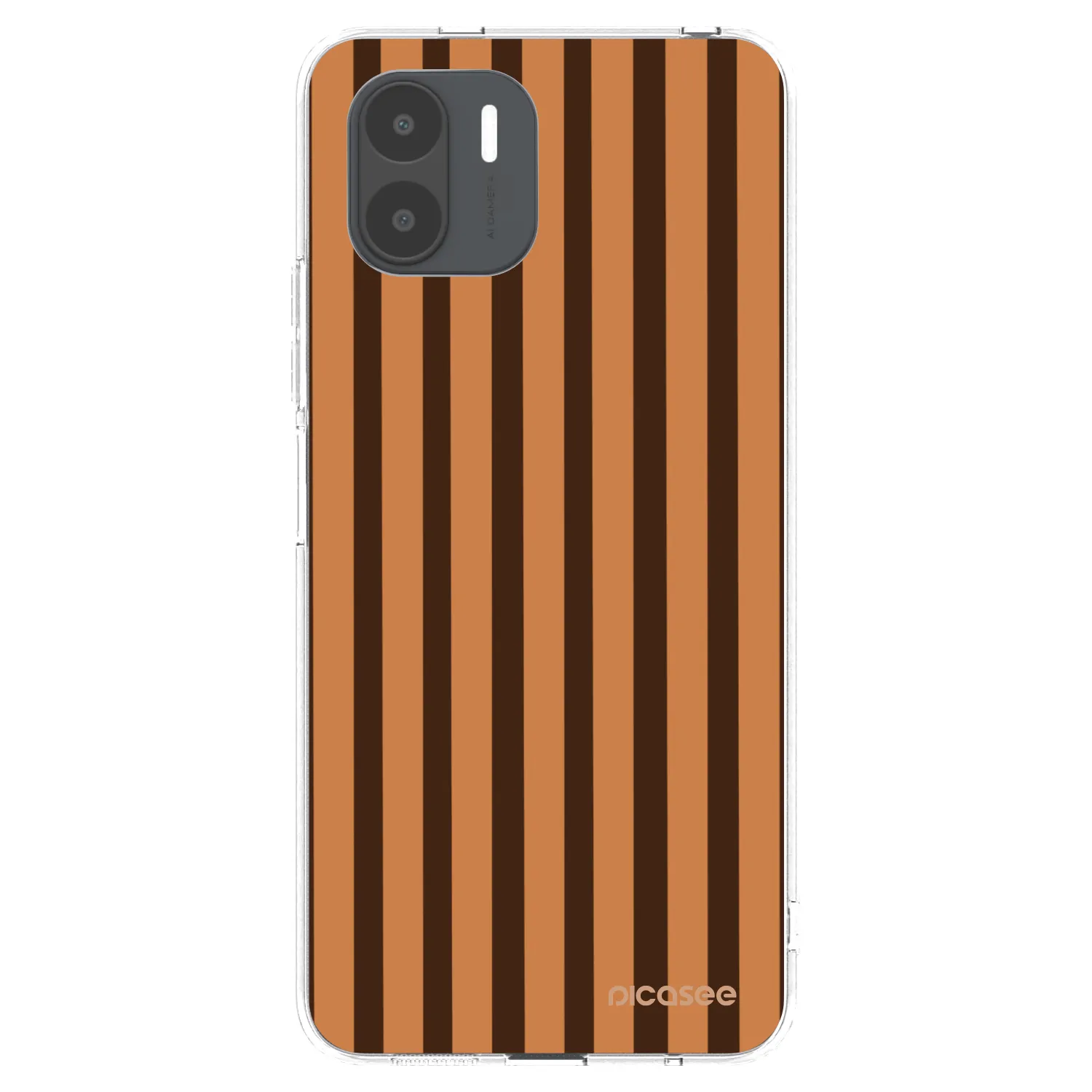 Picasee silikonska prozirna maskica za Xiaomi Redmi A2 - Caramel lines