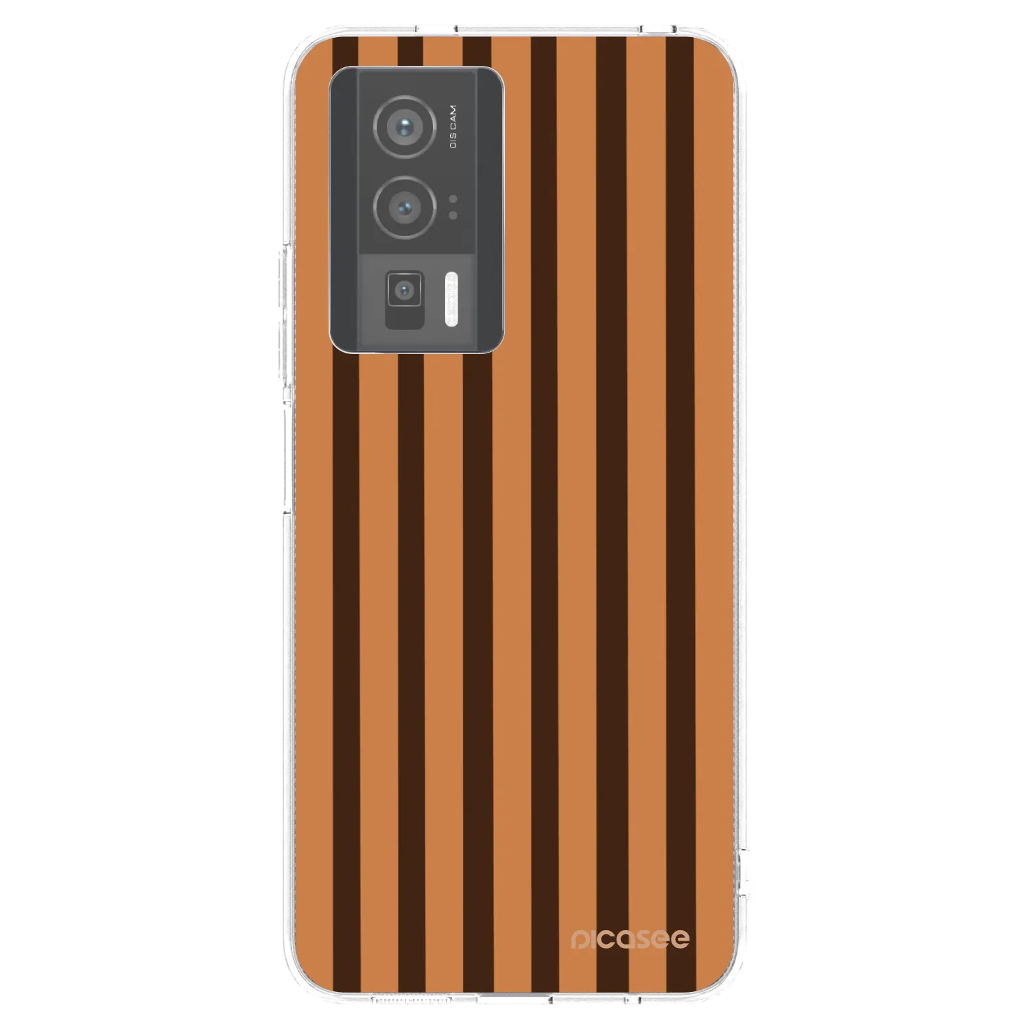Picasee silikonska prozirna maskica za Xiaomi Poco F5 Pro 5G - Caramel lines