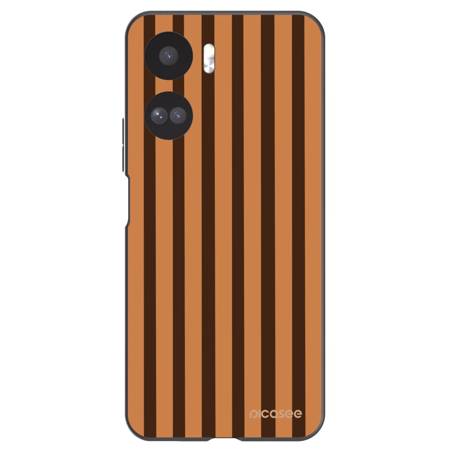 Picasee crna silikonska maskica za Honor 90 Lite 5G - Caramel lines