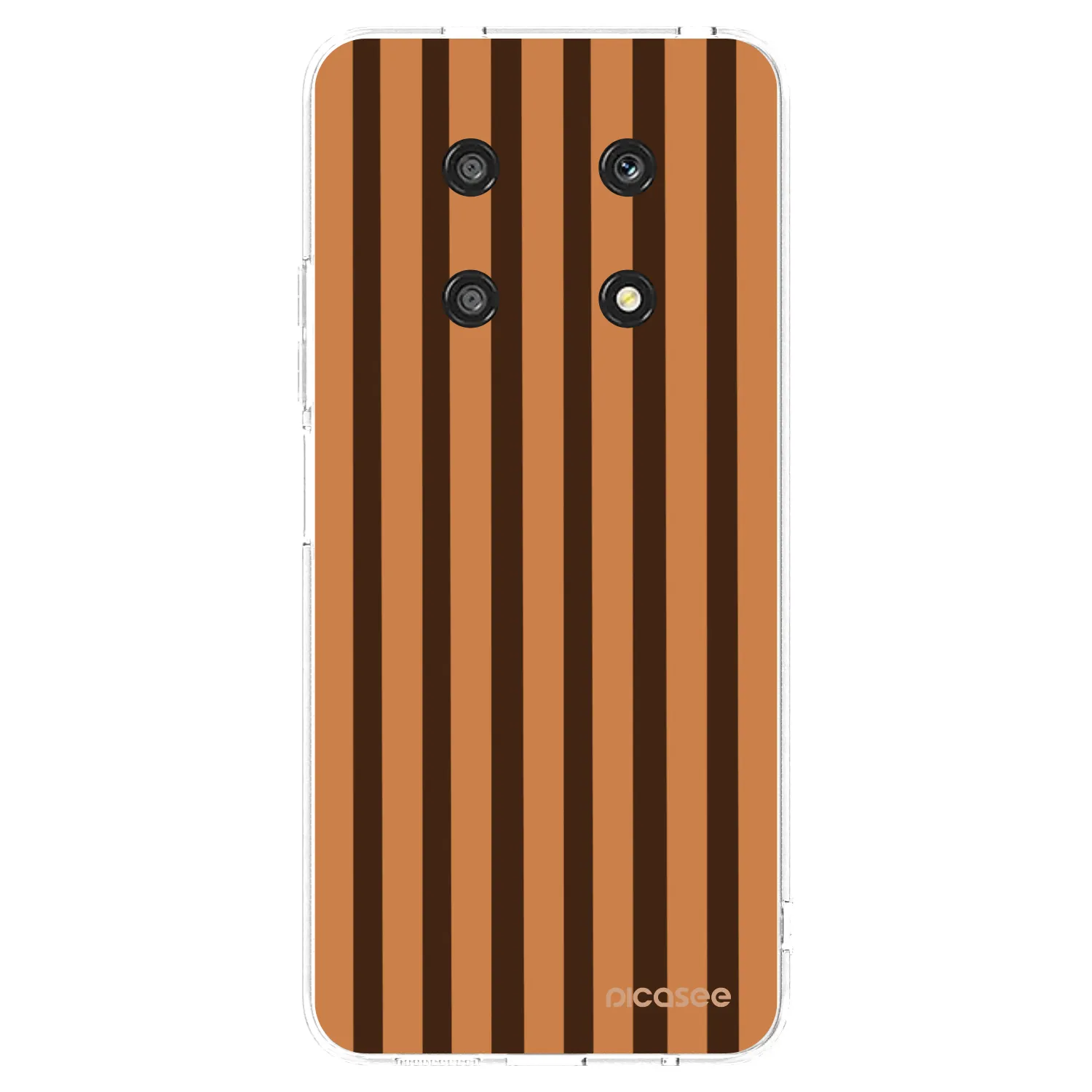Picasee silikonska prozirna maskica za Honor Magic4 Lite 5G - Caramel lines