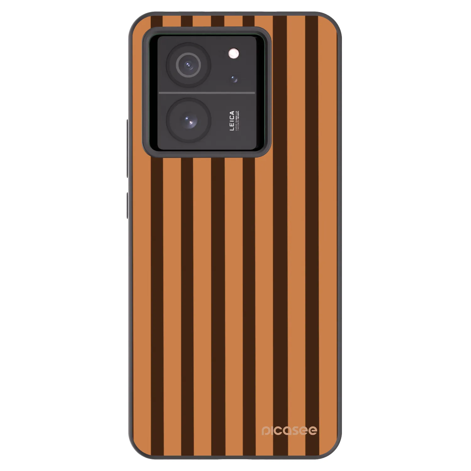 Picasee crna silikonska maskica za Xiaomi 13T Pro - Caramel lines