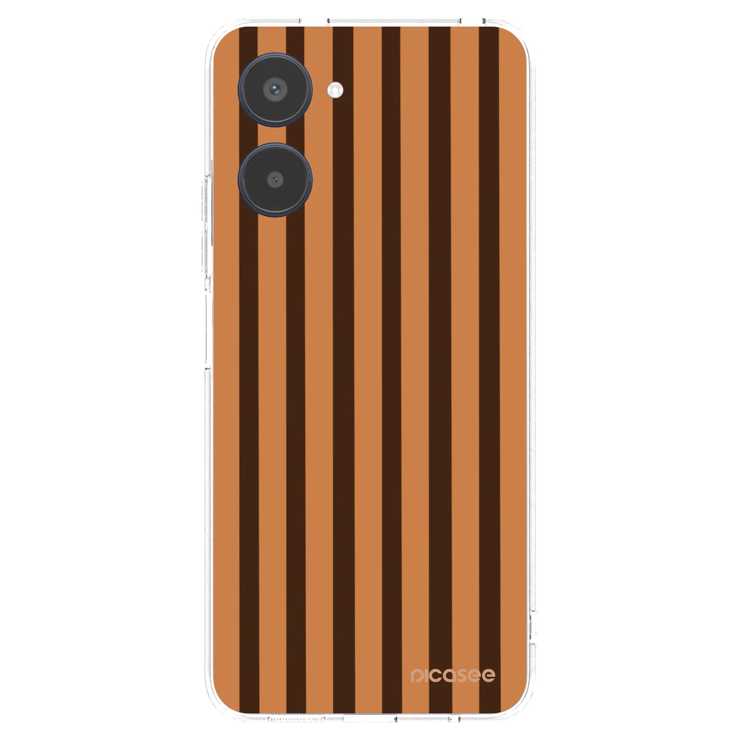 Picasee silikonska prozirna maskica za Realme 10 4G - Caramel lines