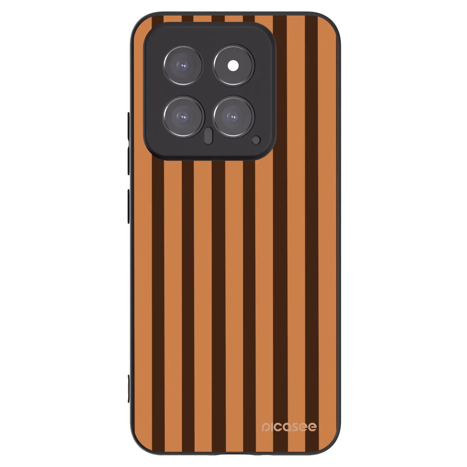 Picasee crna silikonska maskica za Xiaomi 14 - Caramel lines