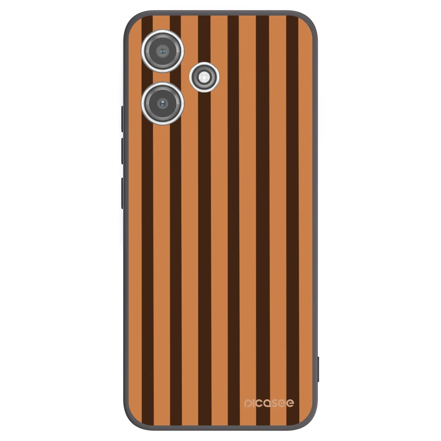 Picasee crna silikonska maskica za Xiaomi Redmi 12 5G - Caramel lines