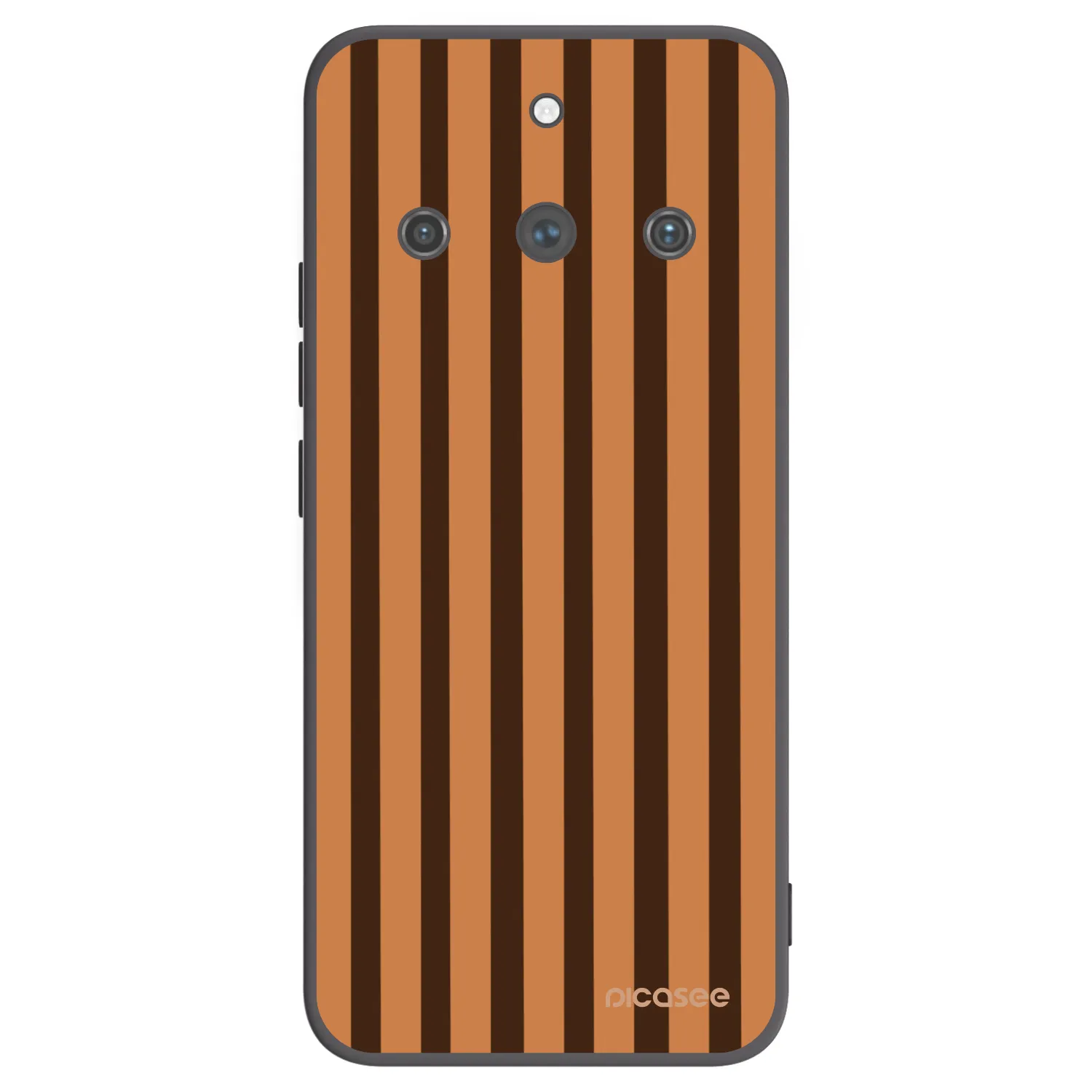 Picasee crna silikonska maskica za Realme 11 Pro+ - Caramel lines