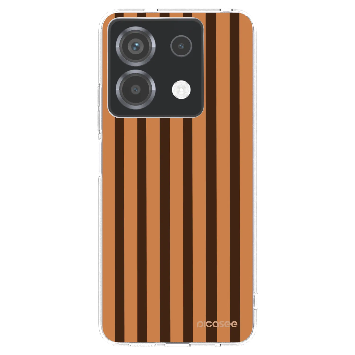 Picasee silikonska prozirna maskica za Xiaomi Poco X6 - Caramel lines