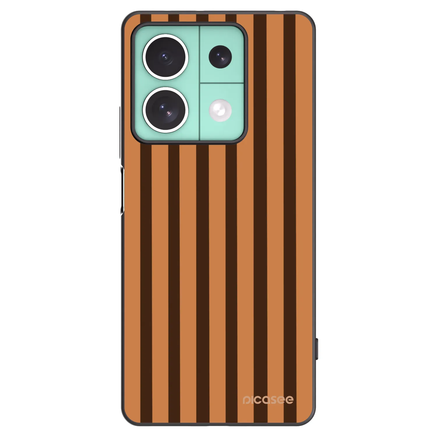 Picasee crna silikonska maskica za Xiaomi Redmi Note 13 5G - Caramel lines