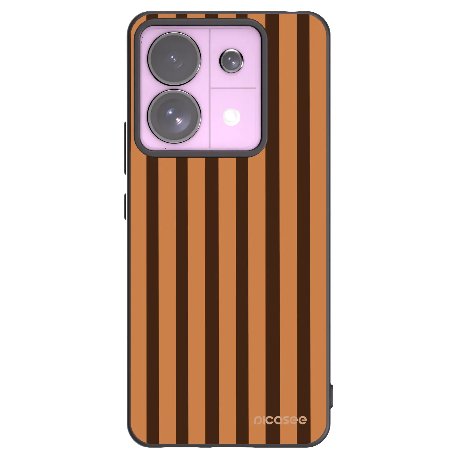 Picasee crna silikonska maskica za Xiaomi Redmi Note 13 Pro 5G - Caramel lines