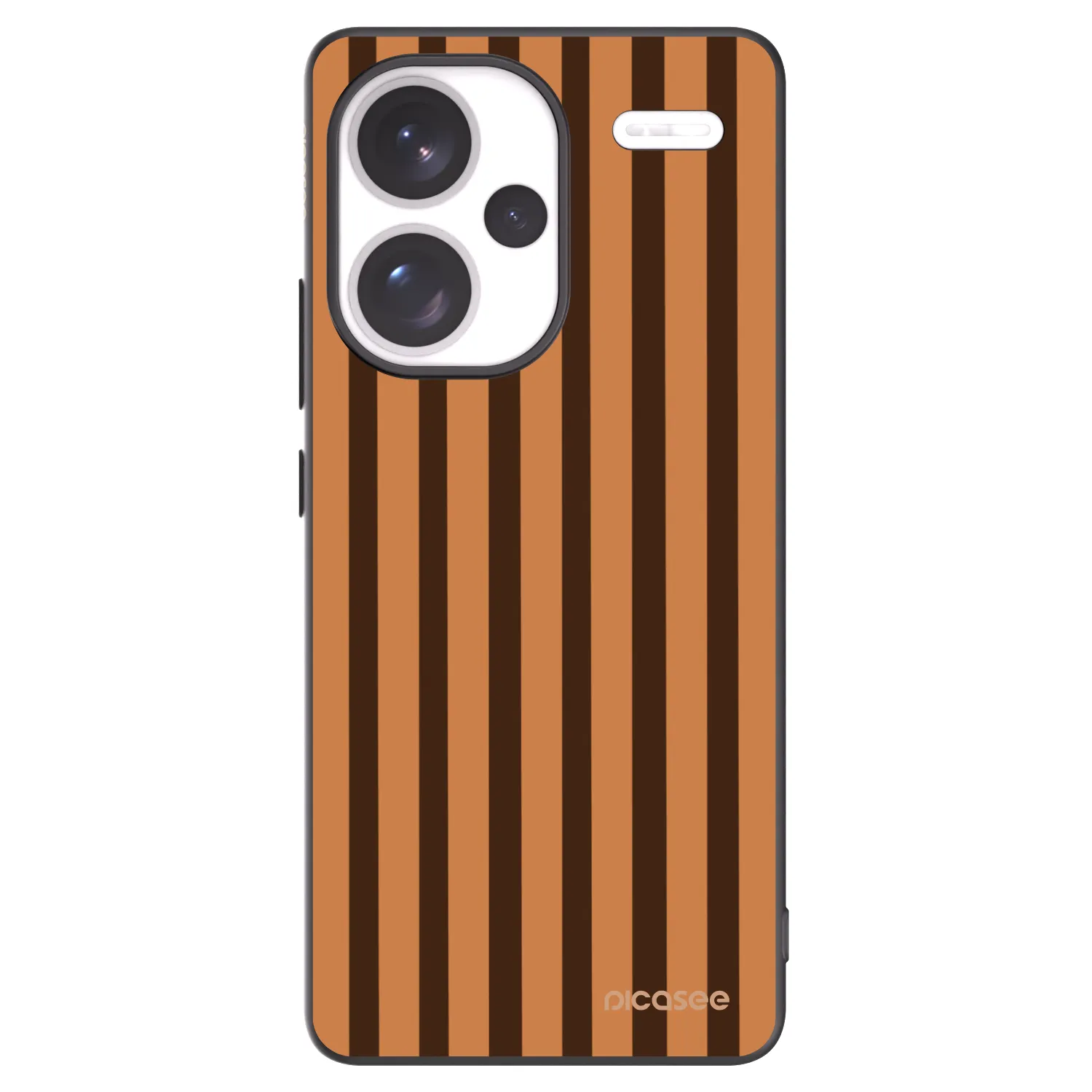 Picasee crna silikonska maskica za Xiaomi Redmi Note 13 Pro+ 5G - Caramel lines