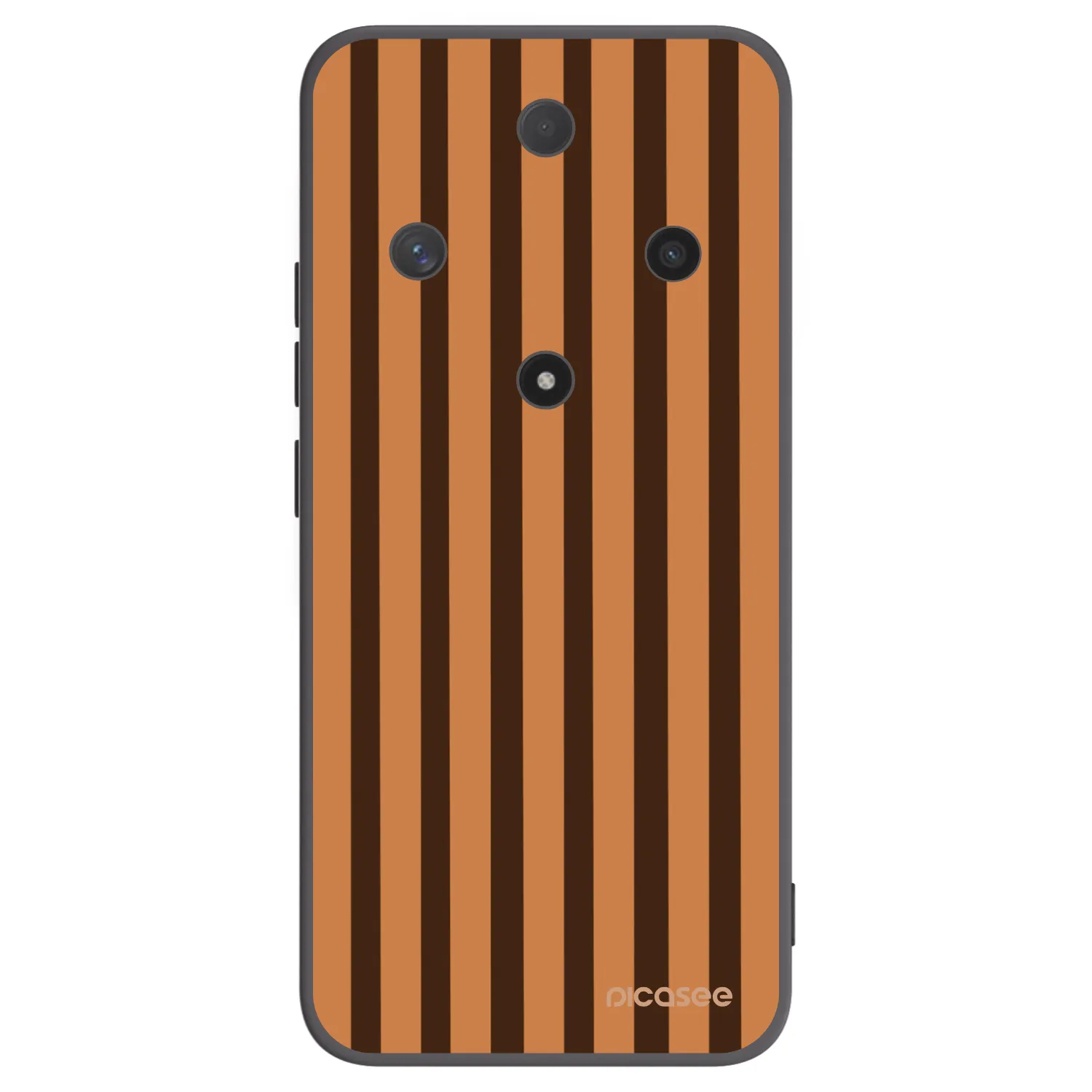Picasee crna silikonska maskica za Honor Magic6 Lite 5G - Caramel lines