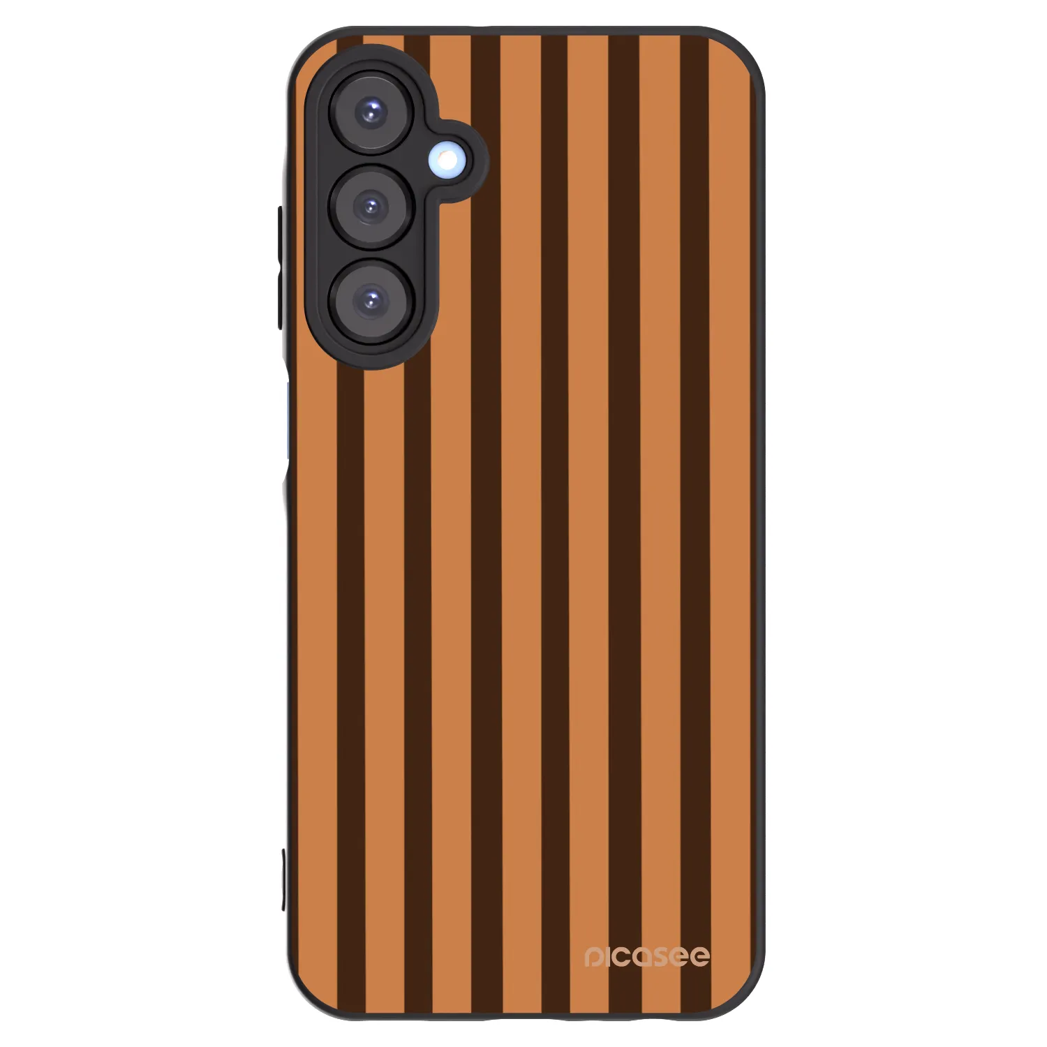 Picasee crna silikonska maskica za Samsung Galaxy A25 A256B 5G - Caramel lines
