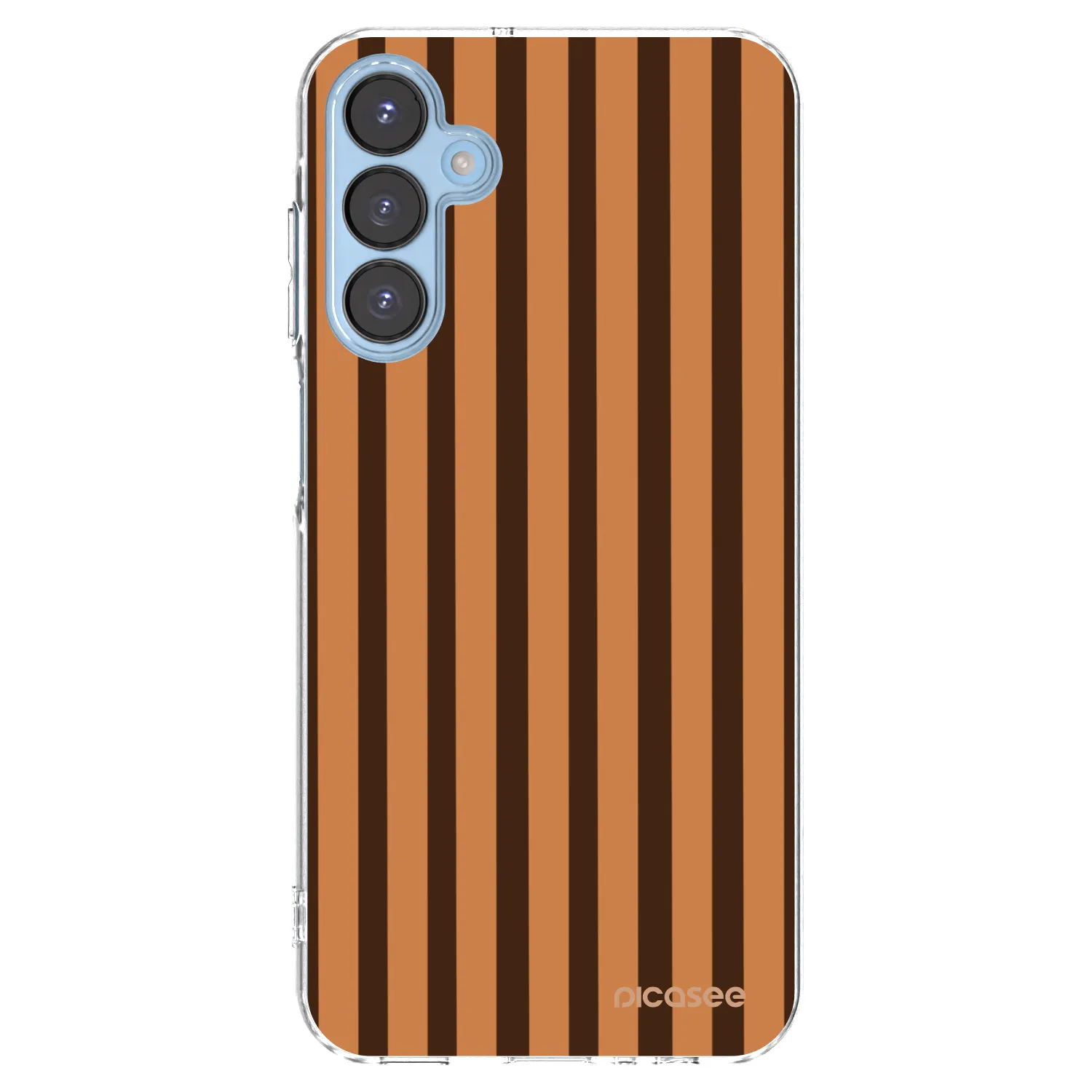 Picasee silikonska prozirna maskica za Samsung Galaxy A15 A156B 5G - Caramel lines