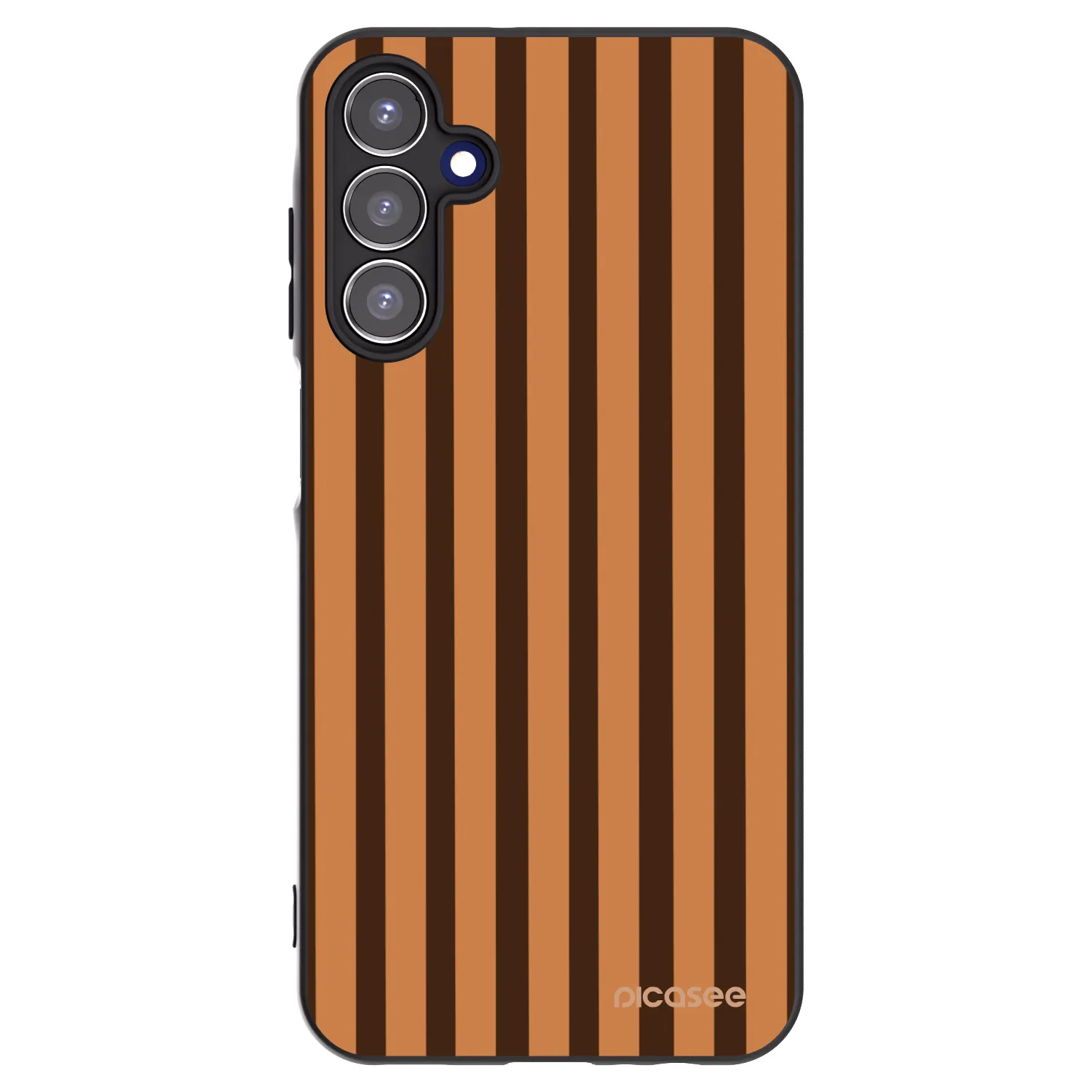 Picasee crna silikonska maskica za Samsung Galaxy A15 A155F 4G - Caramel lines