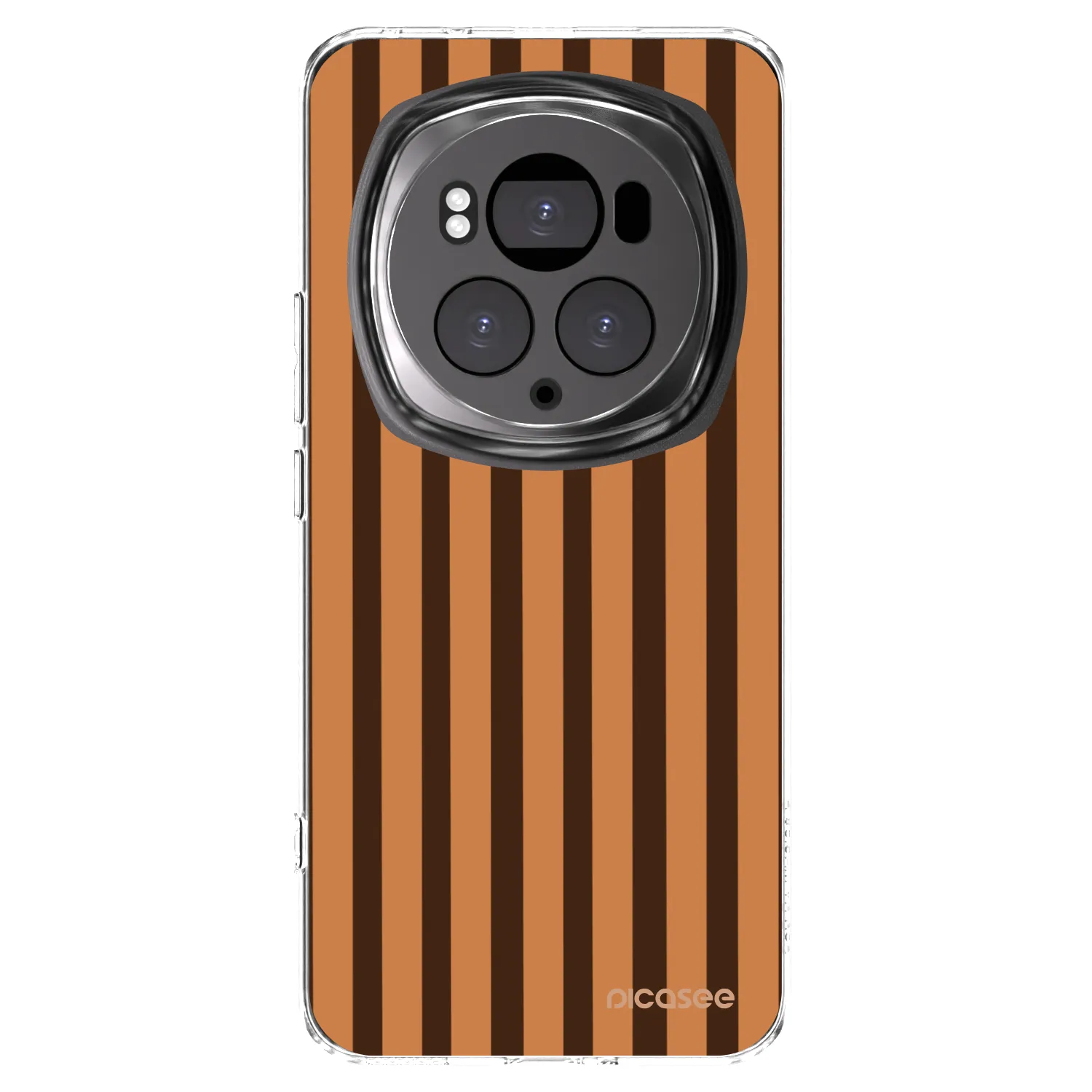 Picasee silikonska prozirna maskica za Honor Magic6 Pro - Caramel lines